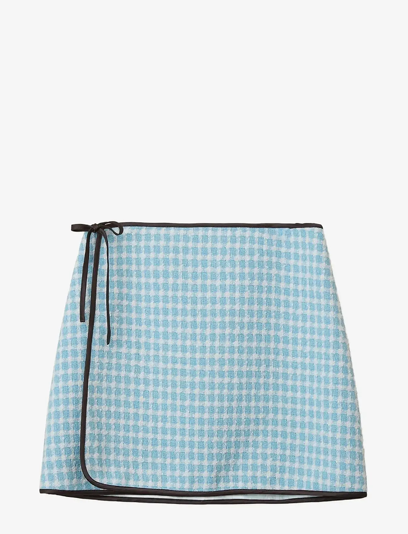 Helmstedt - Ella Mini Skirt - Bouclé - korte nederdele - blue tweed - 1