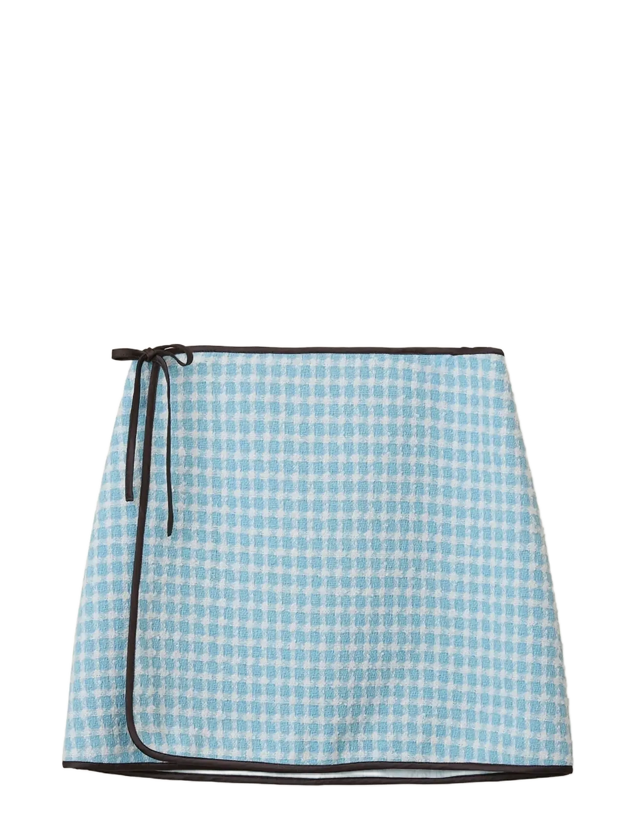 Helmstedt - Ella Mini Skirt - Bouclé - kurze röcke - blue tweed - 1