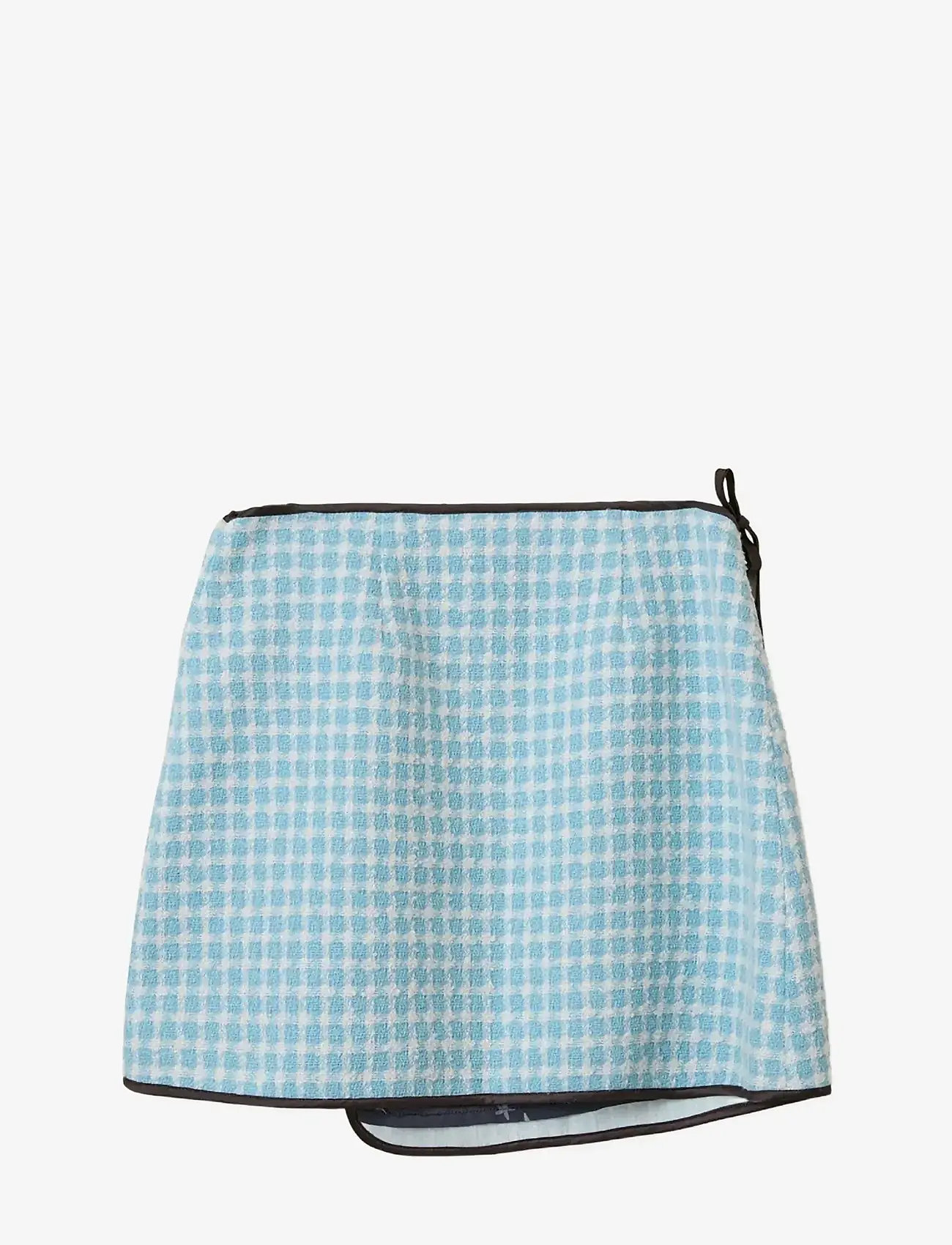 Helmstedt - Ella Mini Skirt - Bouclé - korte nederdele - blue tweed - 2