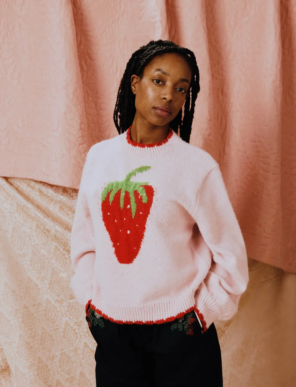 Helmstedt - Freja Knit Sweater - sviitrid - rose strawberry - 0