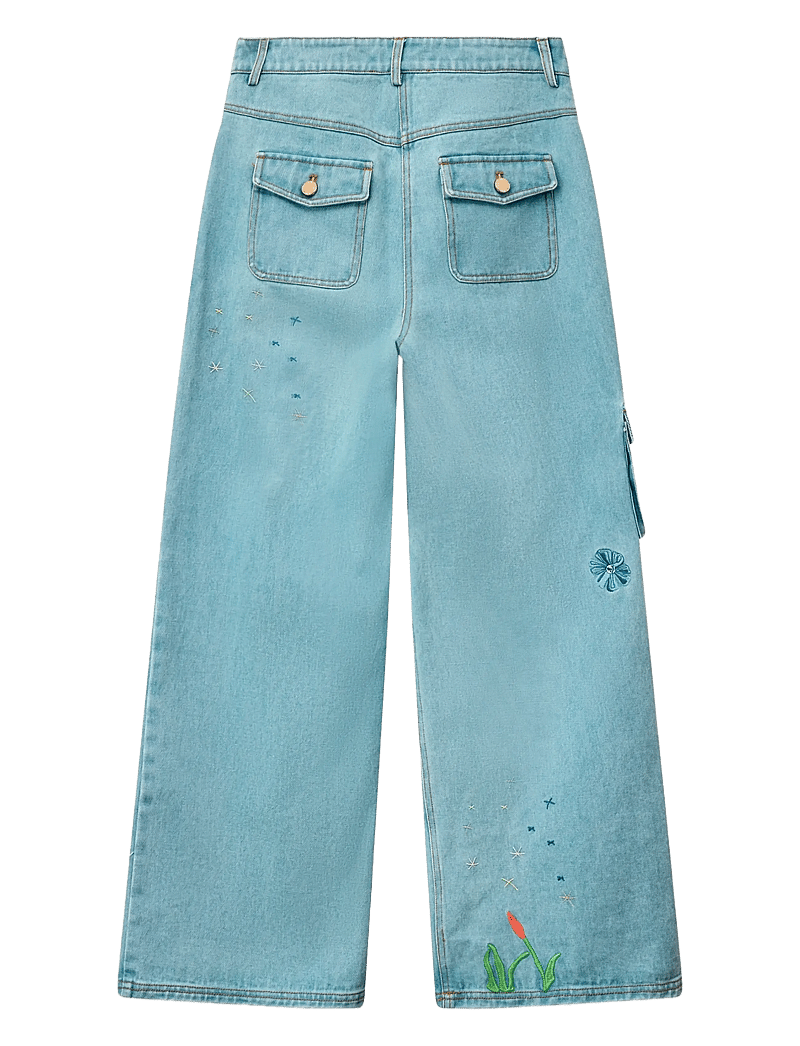 Helmstedt - Enya Denim Jeans - brede jeans - embroidery denim - 2