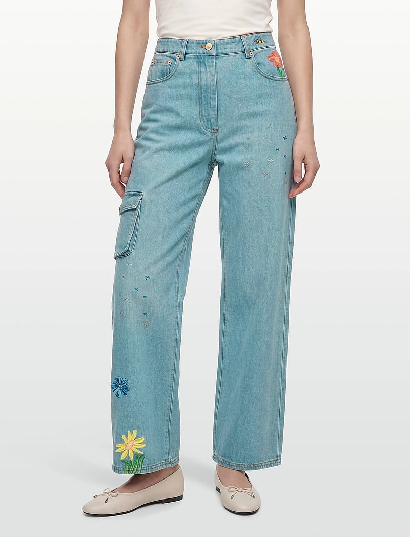 Helmstedt - Enya Denim Jeans - brede jeans - embroidery denim - 3
