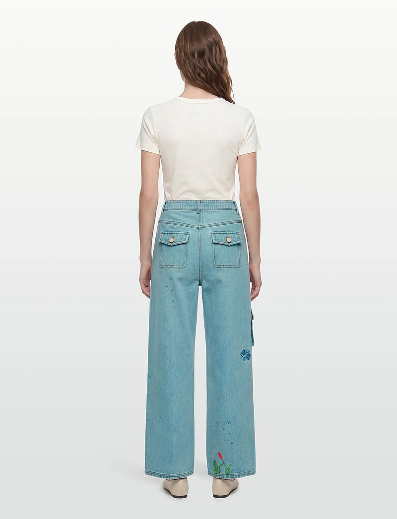 Helmstedt - Enya Denim Jeans - brede jeans - embroidery denim - 4