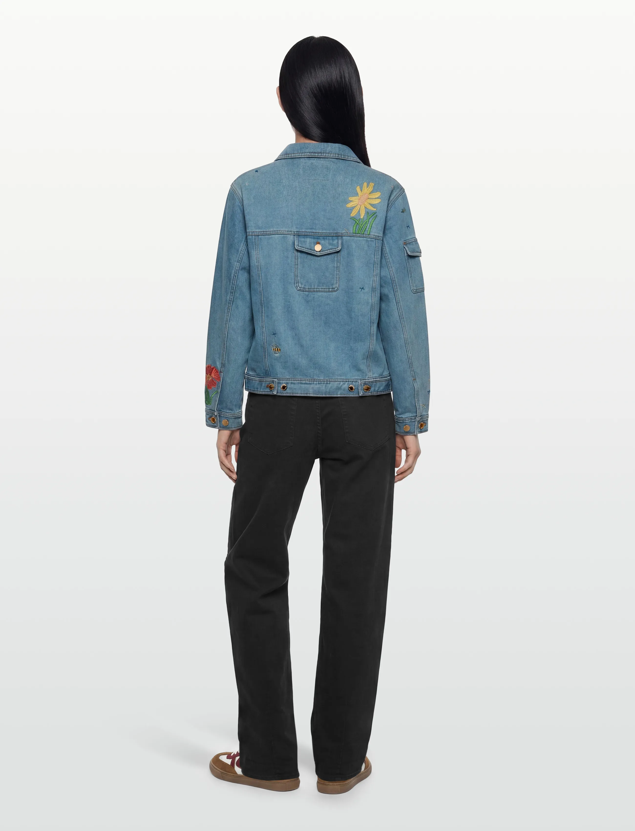 Helmstedt - Lucca Denim Jacket - kevadjoped - embroidery denim - 4