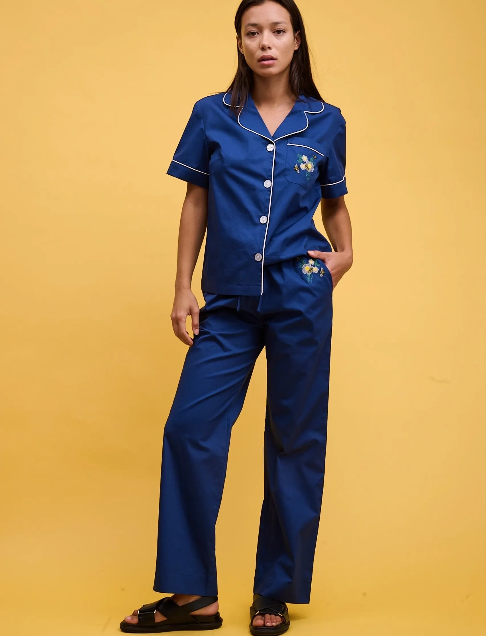 Helmstedt Fiona Pants, XS, Navy, Bukser > Lige Ben, Dame