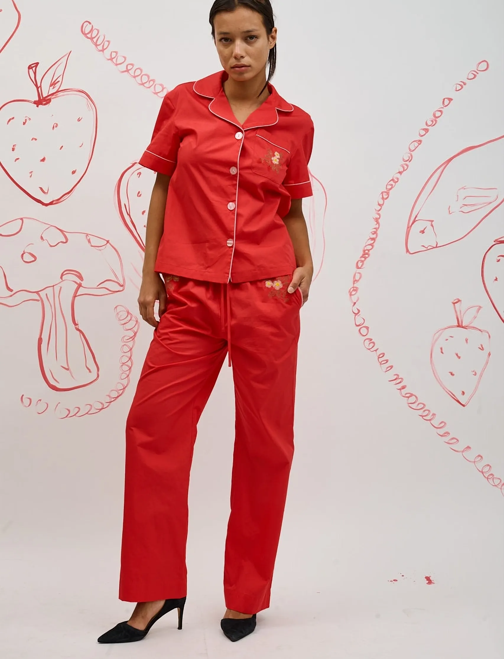 Helmstedt Fiona Shirt - Helmstedt - RED STRAWBERRY / red