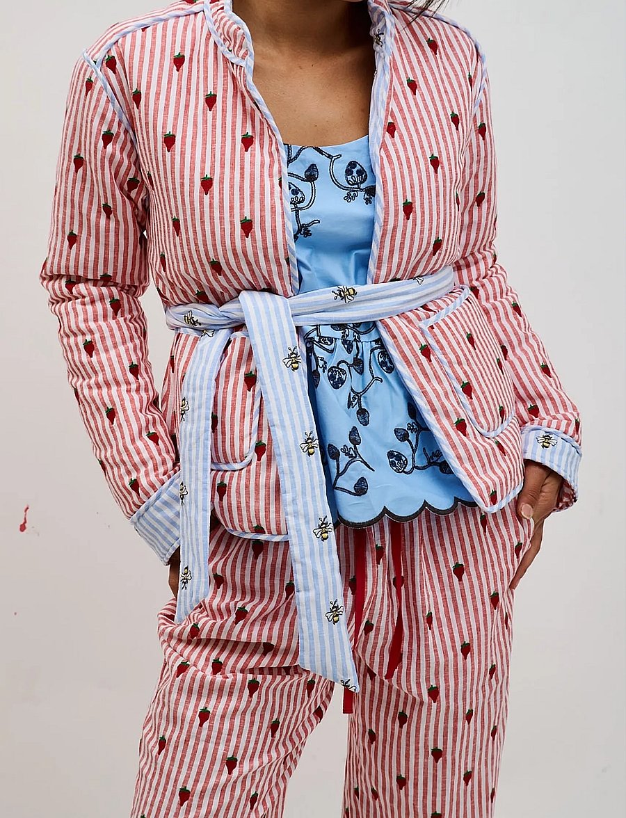 Helmstedt - Meri Jacket - Õhukesed jakid - stripe & embroidery - 0