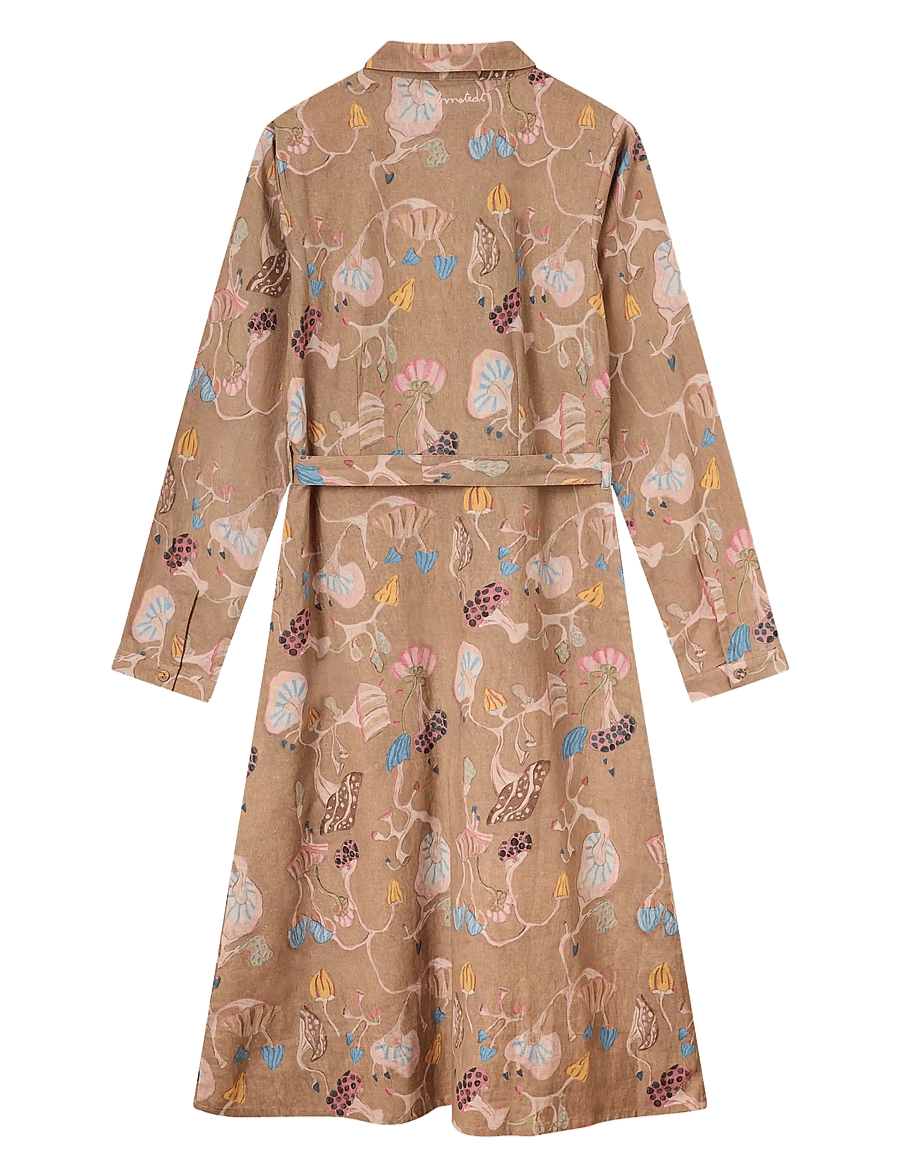 Helmstedt - Ellen Dress - robes chemises - dancing mushroom print - 2