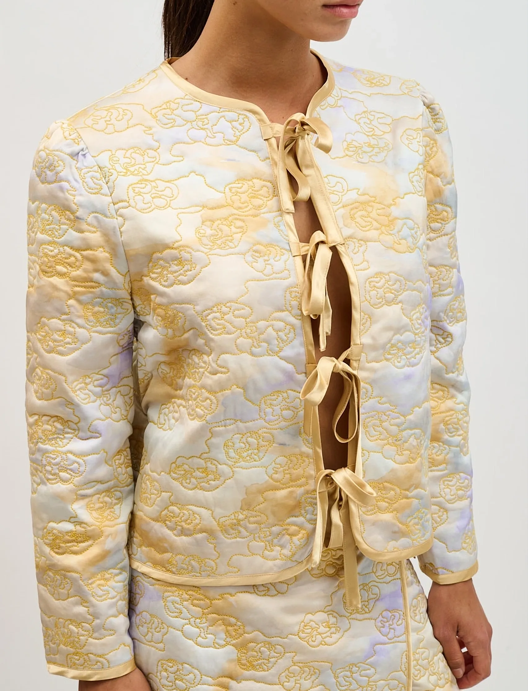 Helmstedt Vera Jacket - Frühlingsjacken - AURORA WATERCOLOR PRINT / yellow