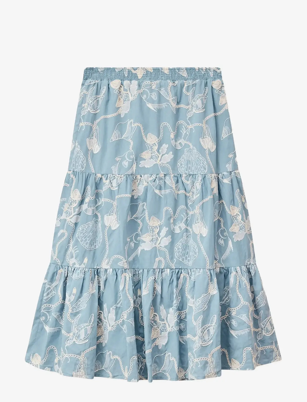 Helmstedt - Rosa Skirt - midi nederdele - dusty blue - 0
