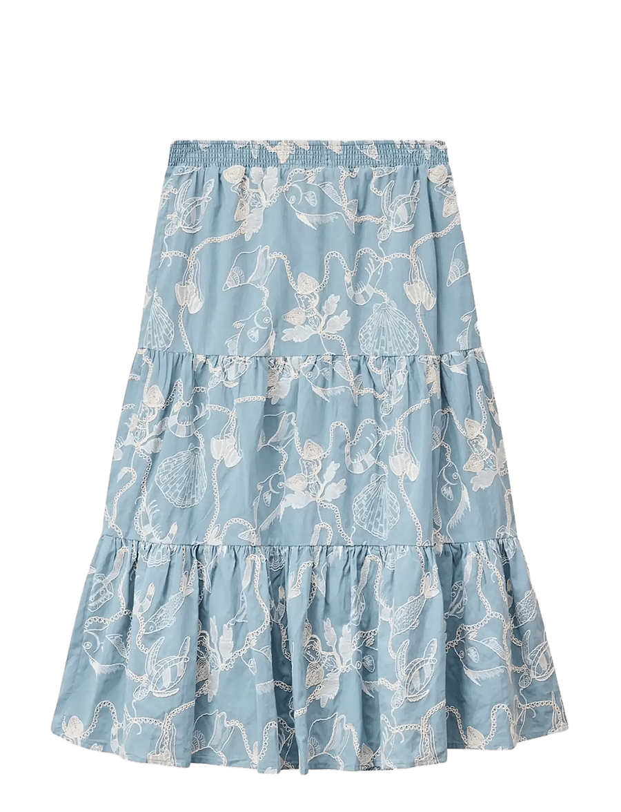 Helmstedt - Rosa Skirt - midi skirts - dusty blue - 1
