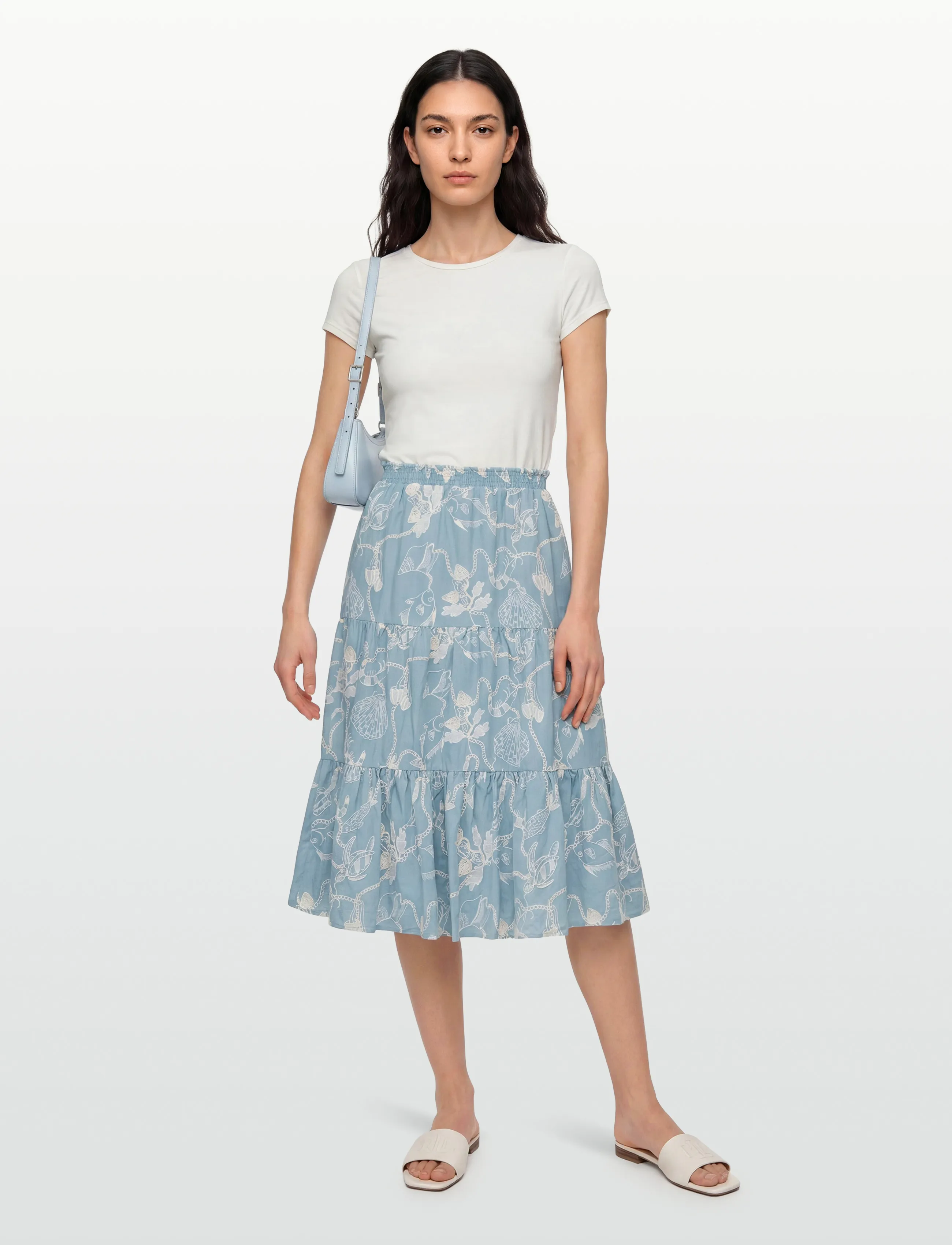 Helmstedt Rosa Skirt - Kjolar - DUSTY BLUE / blue