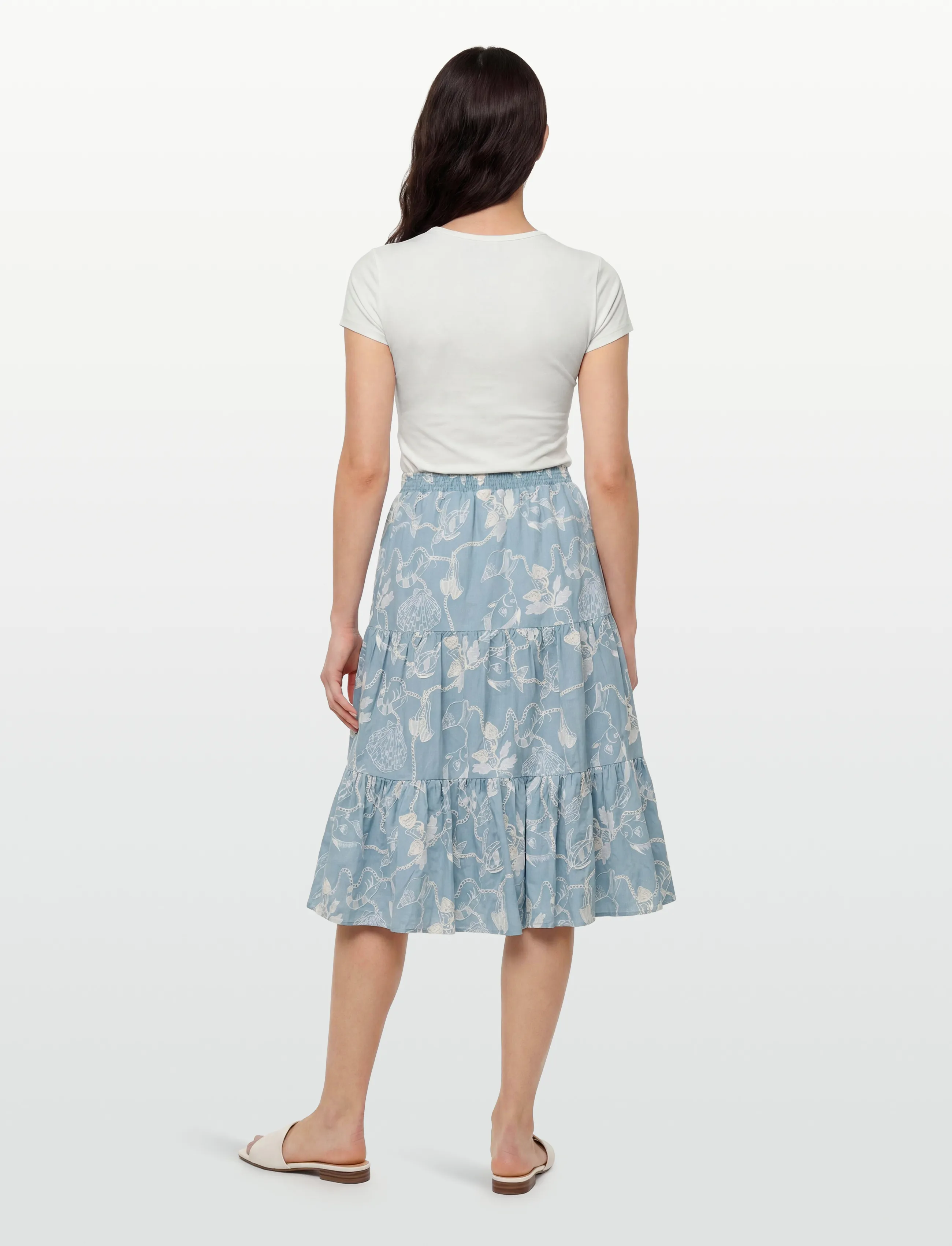 Helmstedt - Rosa Skirt - midiseelikud - dusty blue - 4