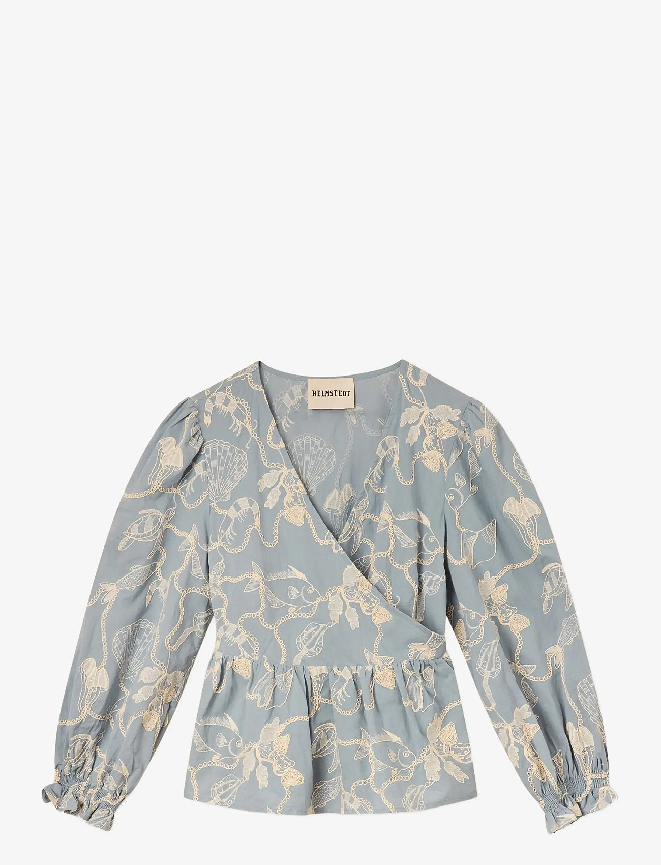 Helmstedt - Klara Blouse - langærmede bluser - dusty blue - 1