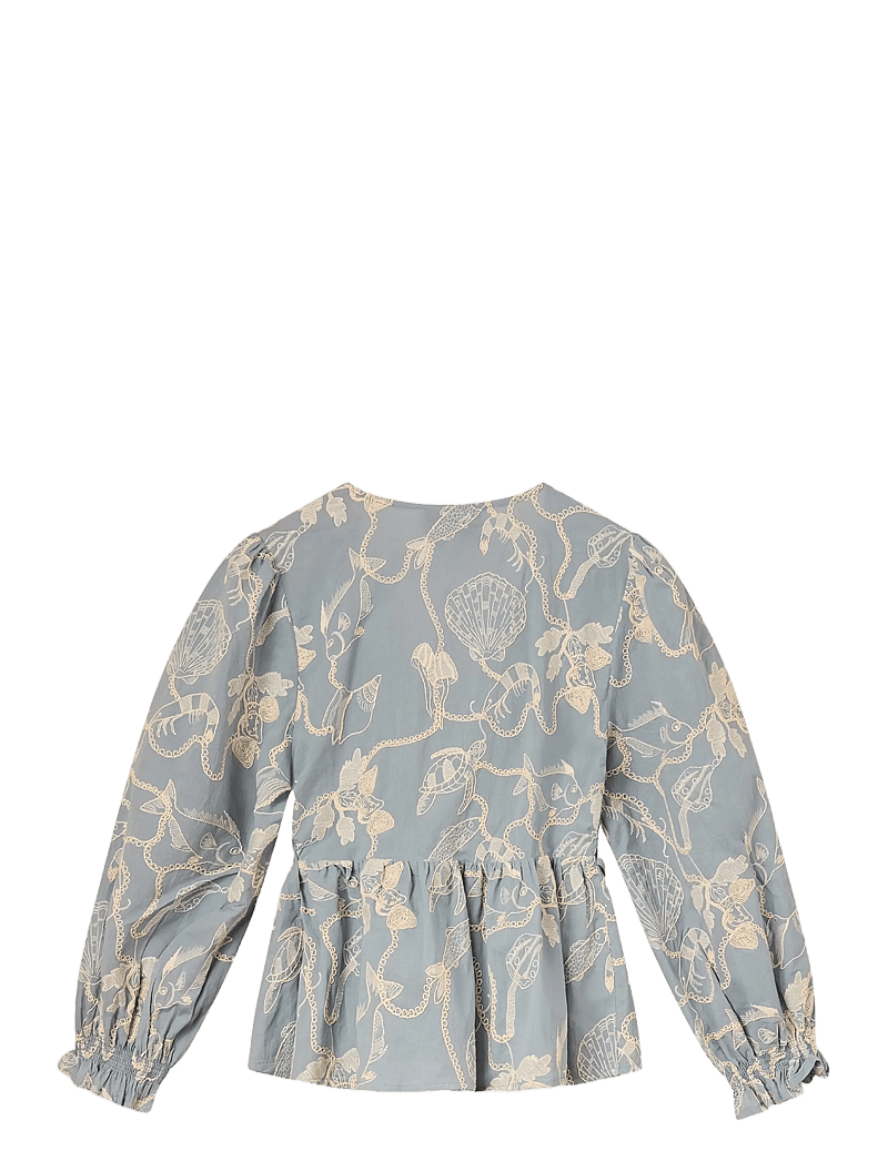 Helmstedt - Klara Blouse - langærmede bluser - dusty blue - 2