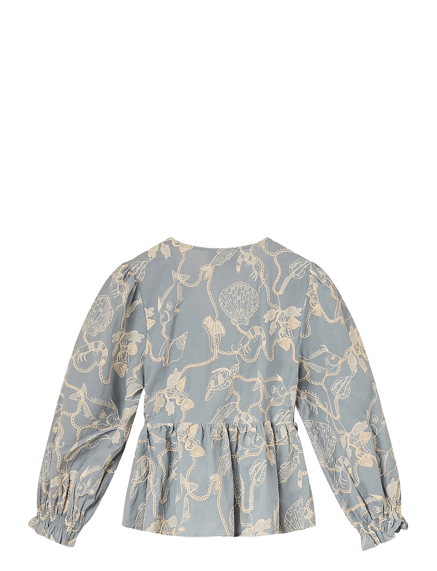 Helmstedt - Klara Blouse - langärmelige blusen - dusty blue - 2