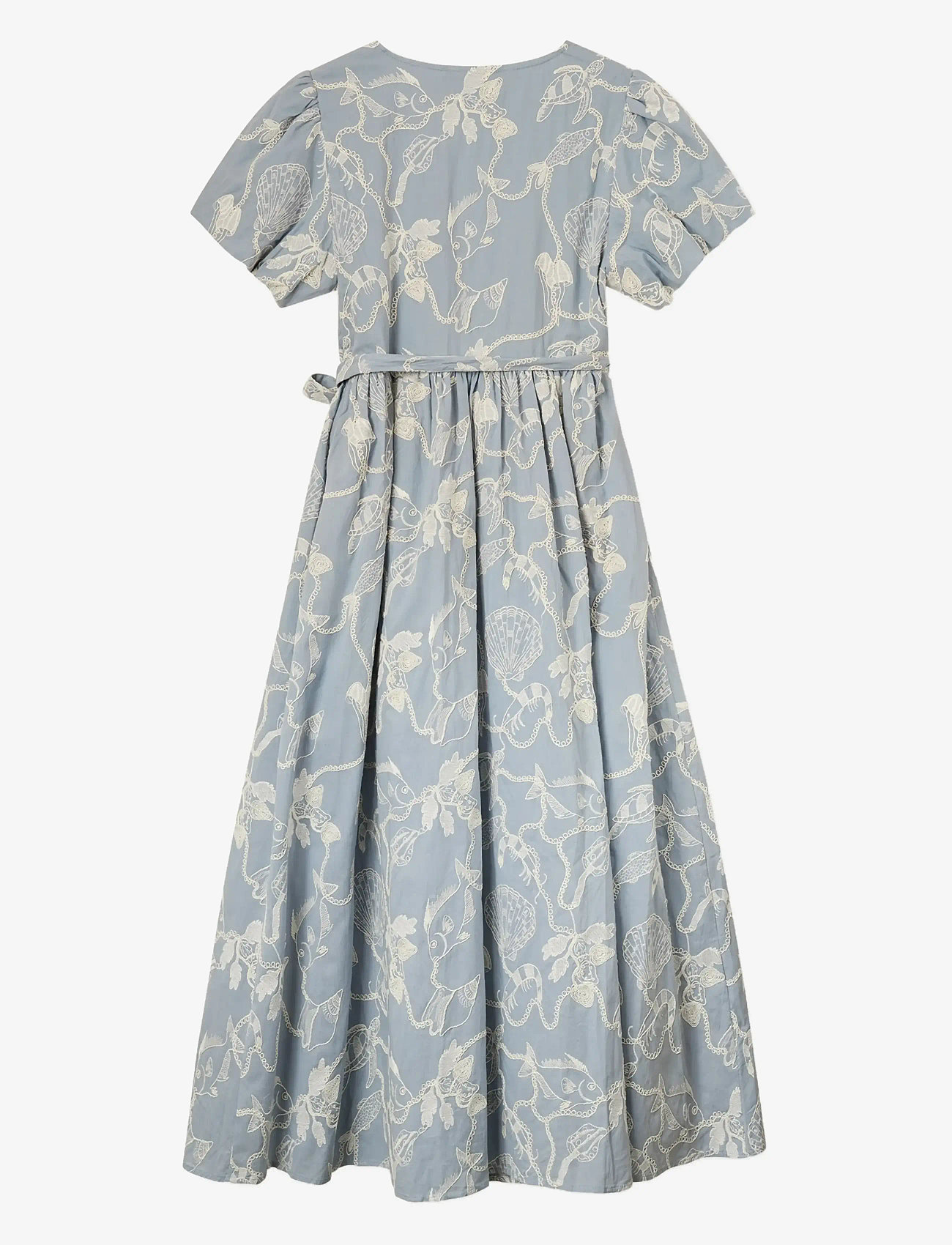 Helmstedt - Mathilde Dress - slå-om-kjoler - dusty blue - 2