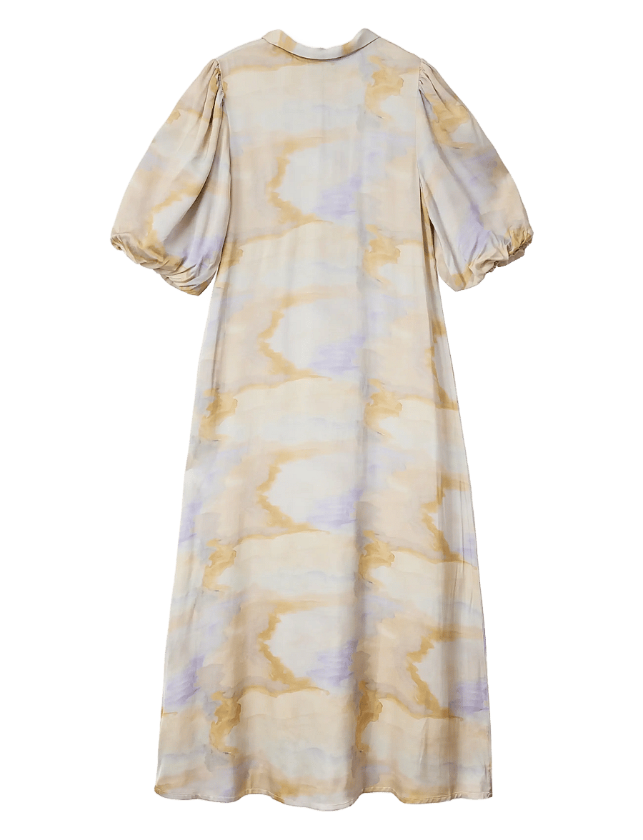 Helmstedt - Camilla Dress - maxikjoler - aurora watercolor print - 2