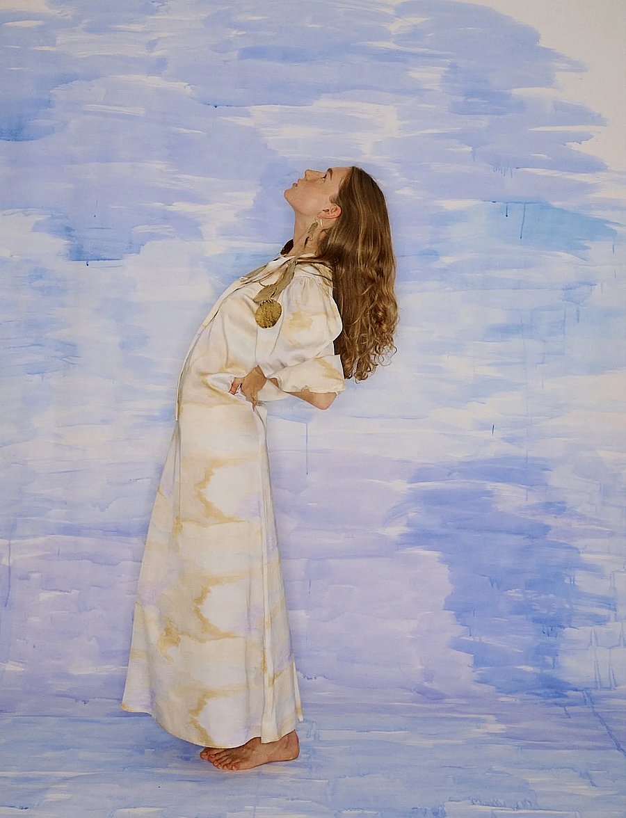 Helmstedt - Camilla Dress - maxikjoler - aurora watercolor print - 4