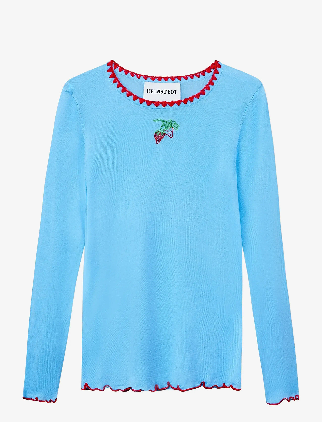Helmstedt - Andrea Longsleeve - long-sleeved tops - dusty blue - 0