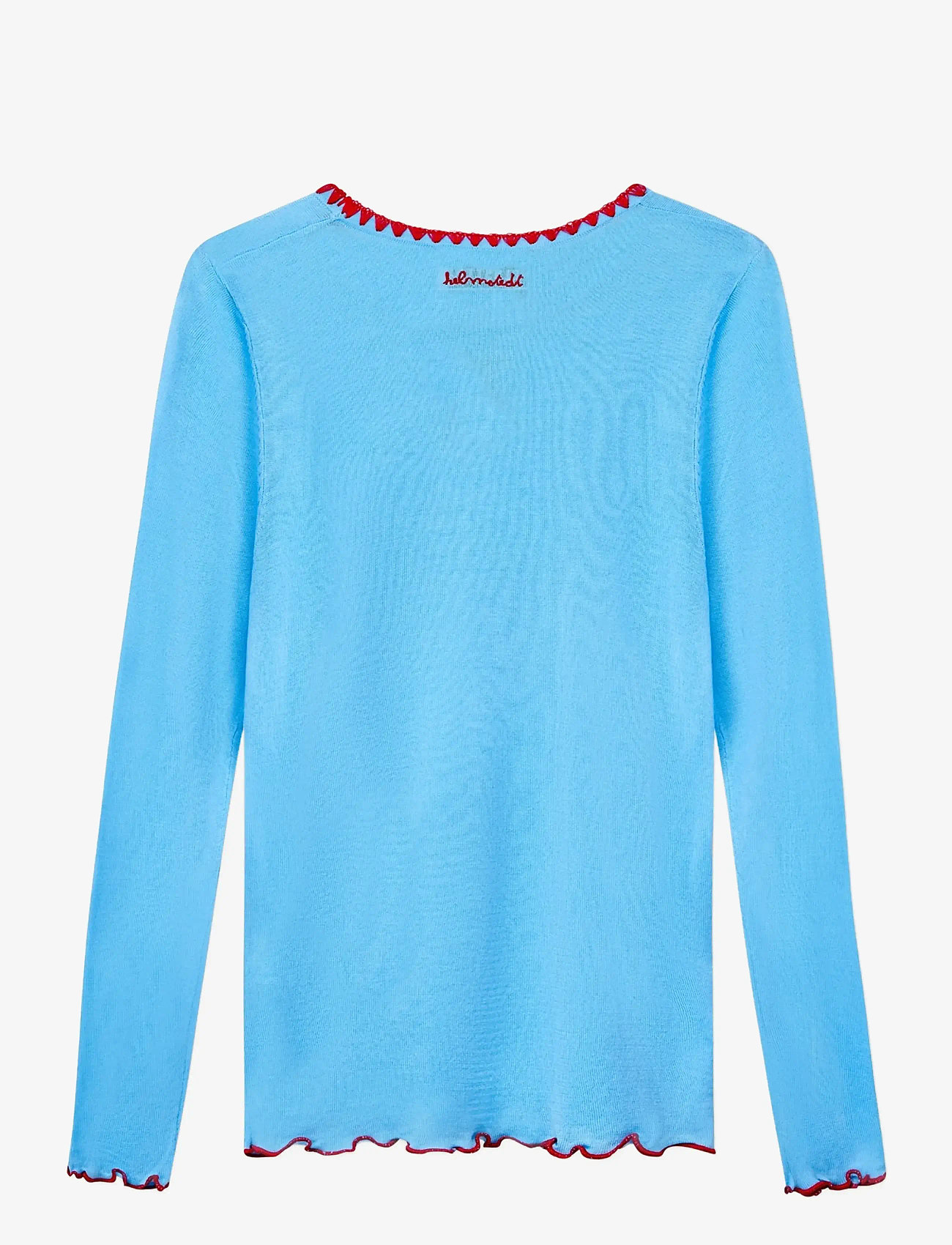 Helmstedt - Andrea Longsleeve - long-sleeved tops - dusty blue - 1