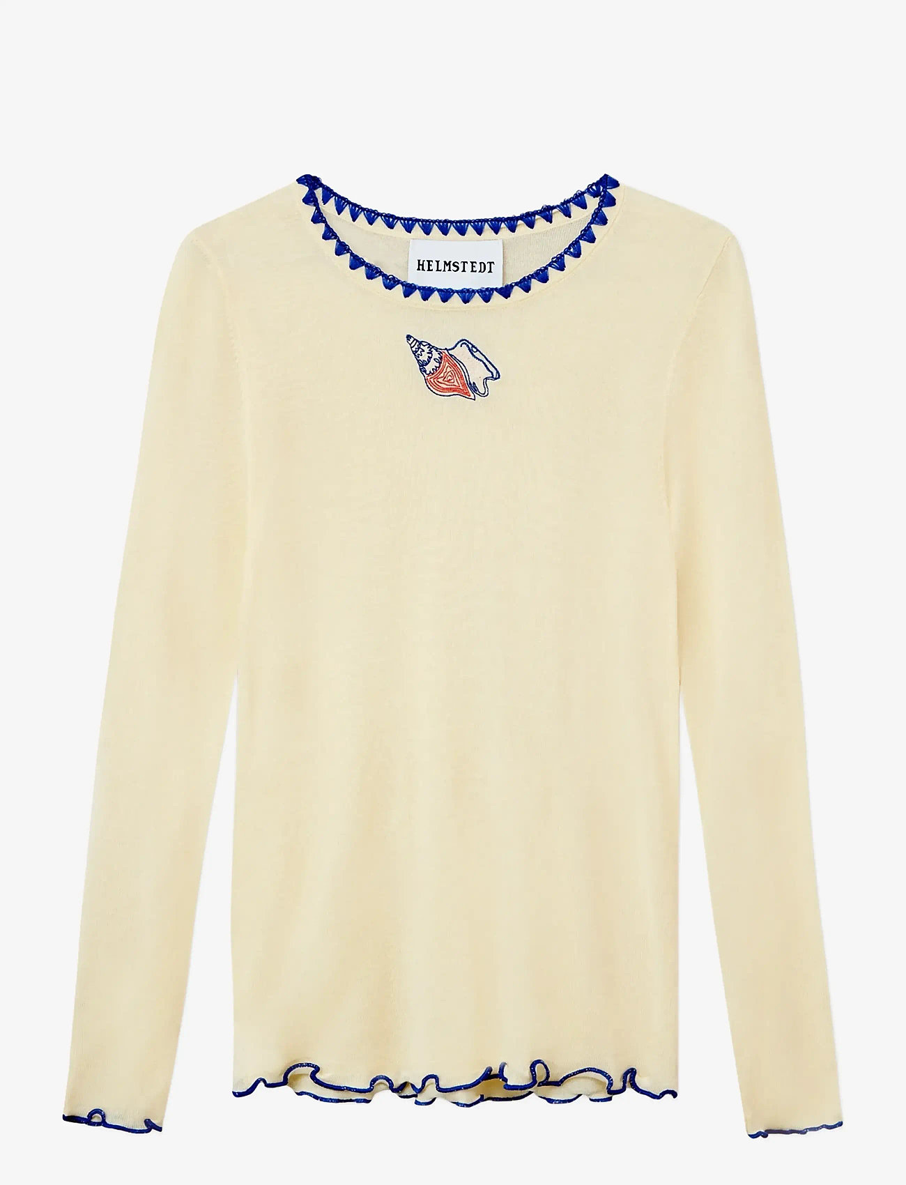 Helmstedt - Andrea Longsleeve - långärmade toppar - ivory - 0