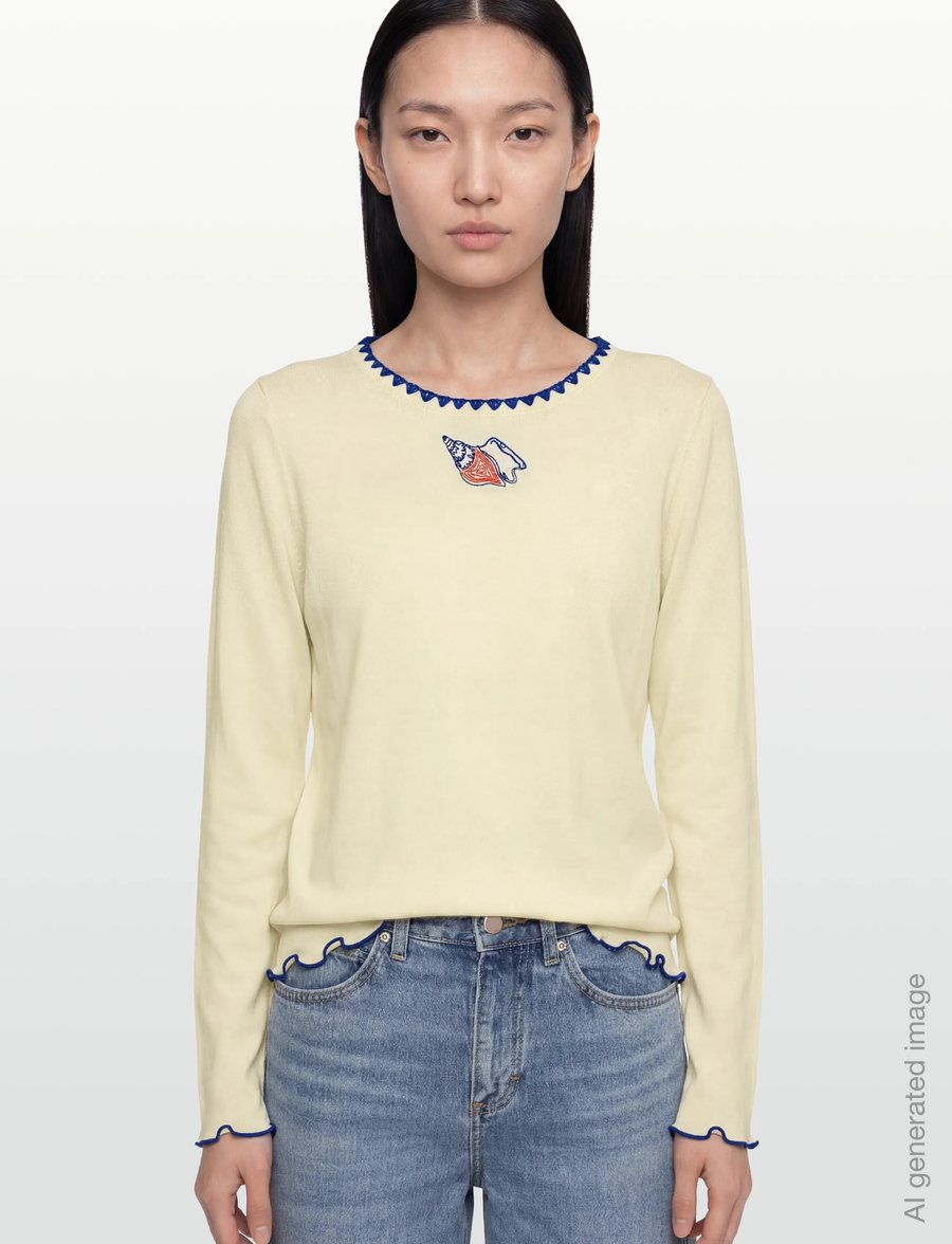 Helmstedt - Andrea Longsleeve - langærmede toppe - ivory - 3