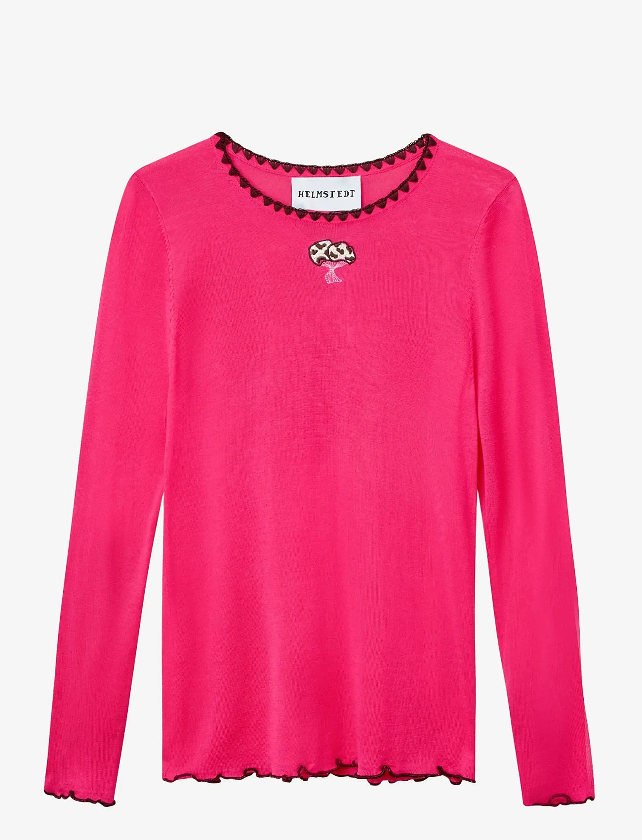 Helmstedt - Andrea Longsleeve - long-sleeved tops - strawberry pink - 0