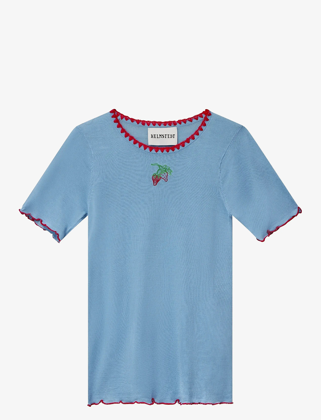 Helmstedt - Trine Short Sleeve - t-shirts - dusty blue - 0