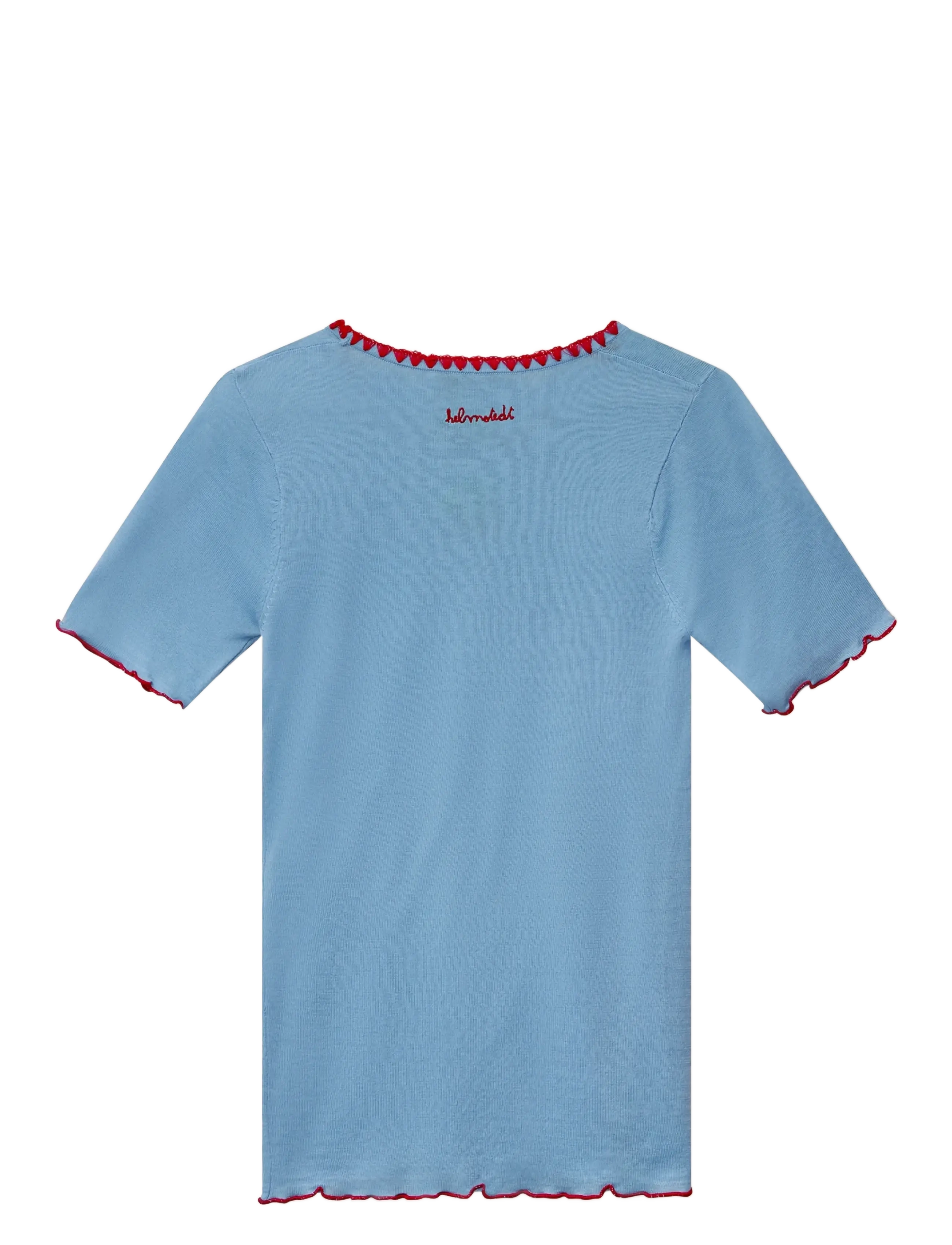 Helmstedt - Trine Short Sleeve - t-särgid - dusty blue - 2