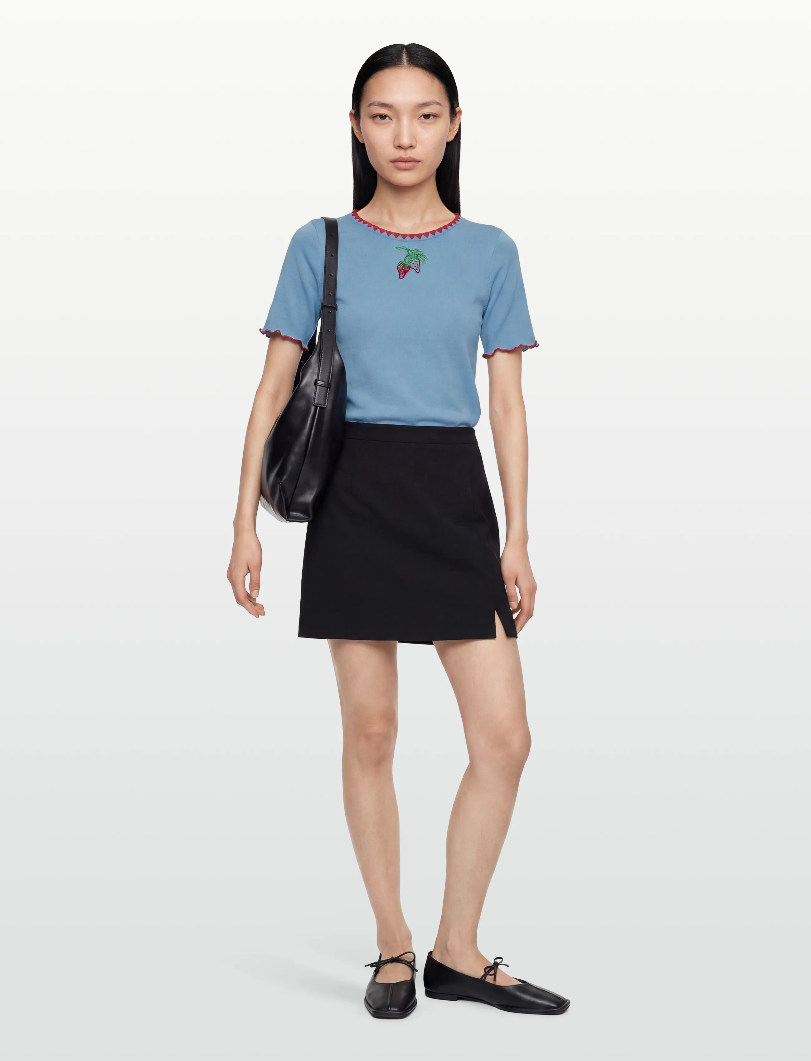 Helmstedt Trine Short Sleeve - Stuttermabolir og toppar - DUSTY BLUE / blue