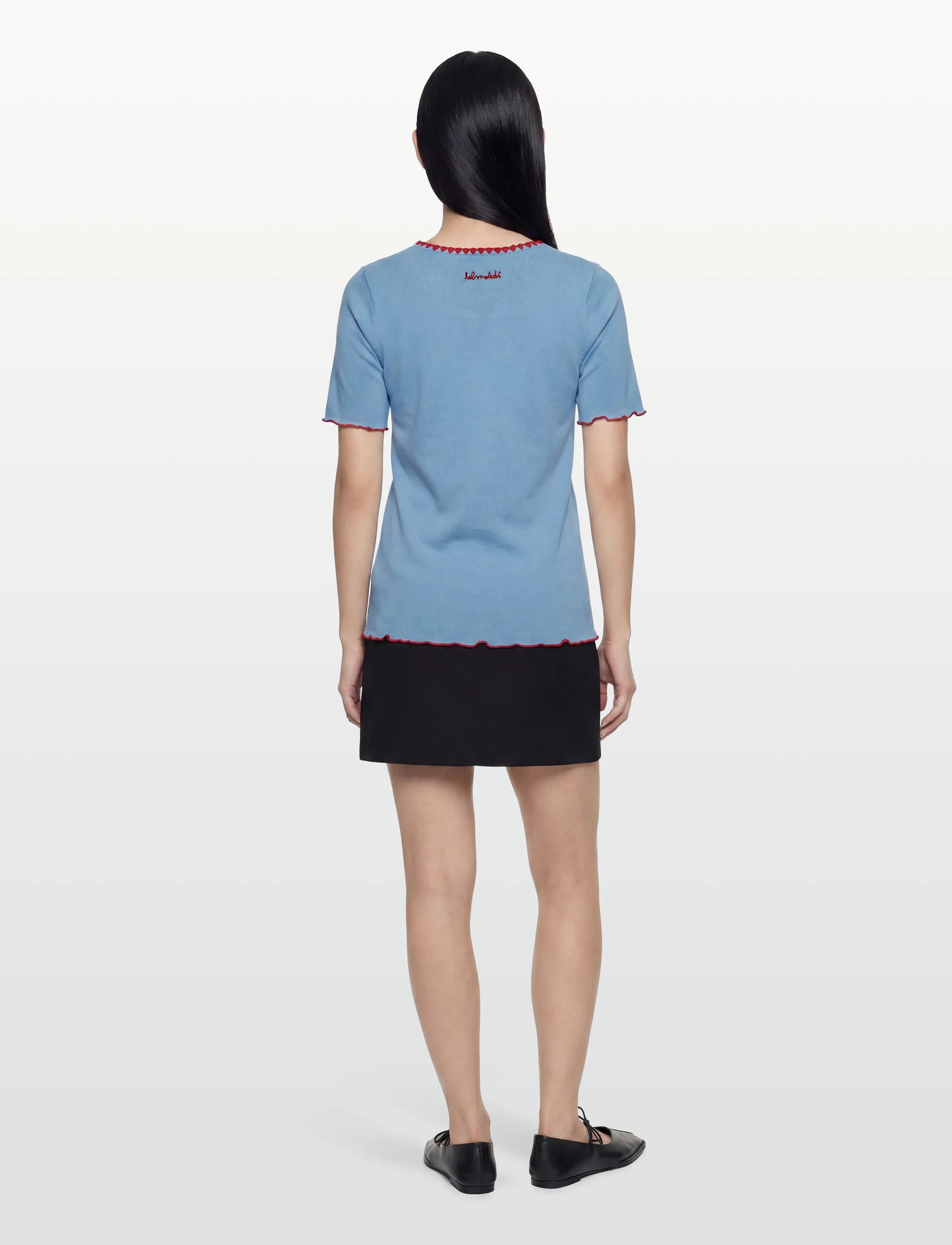 Helmstedt - Trine Short Sleeve - t-särgid - dusty blue - 4