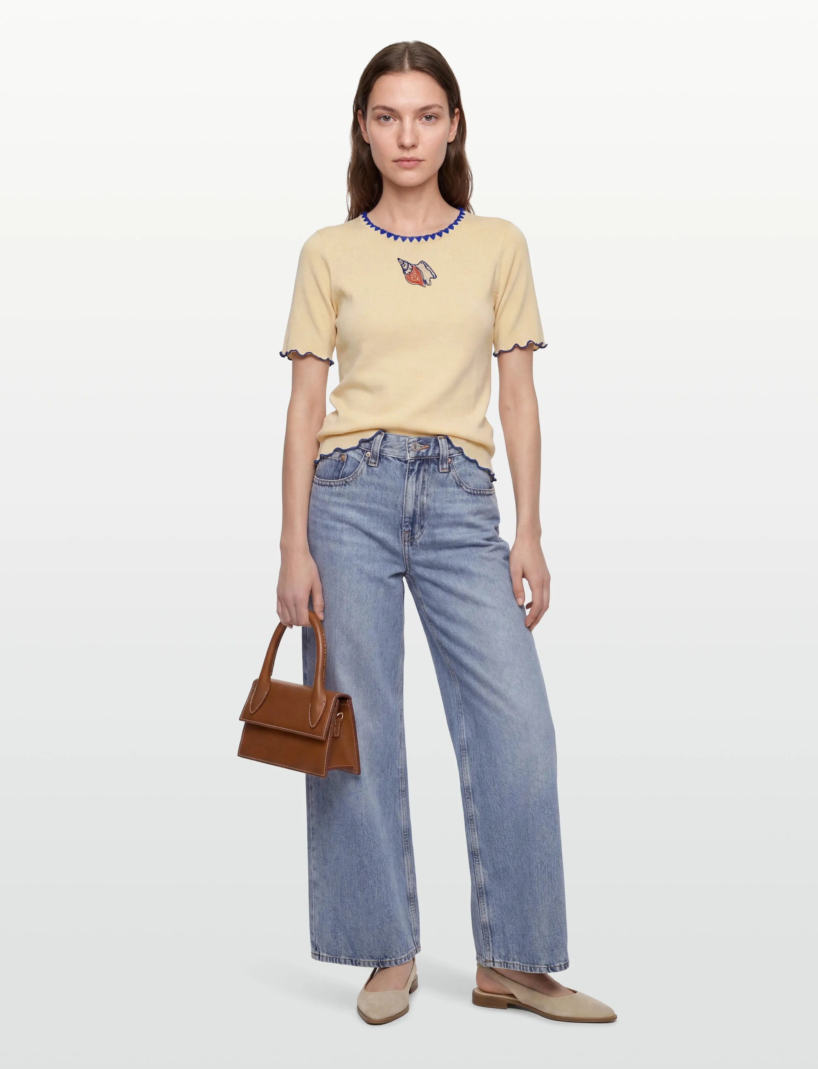Helmstedt Trine Short Sleeve - T-Shirts & Tops - IVORY / cream