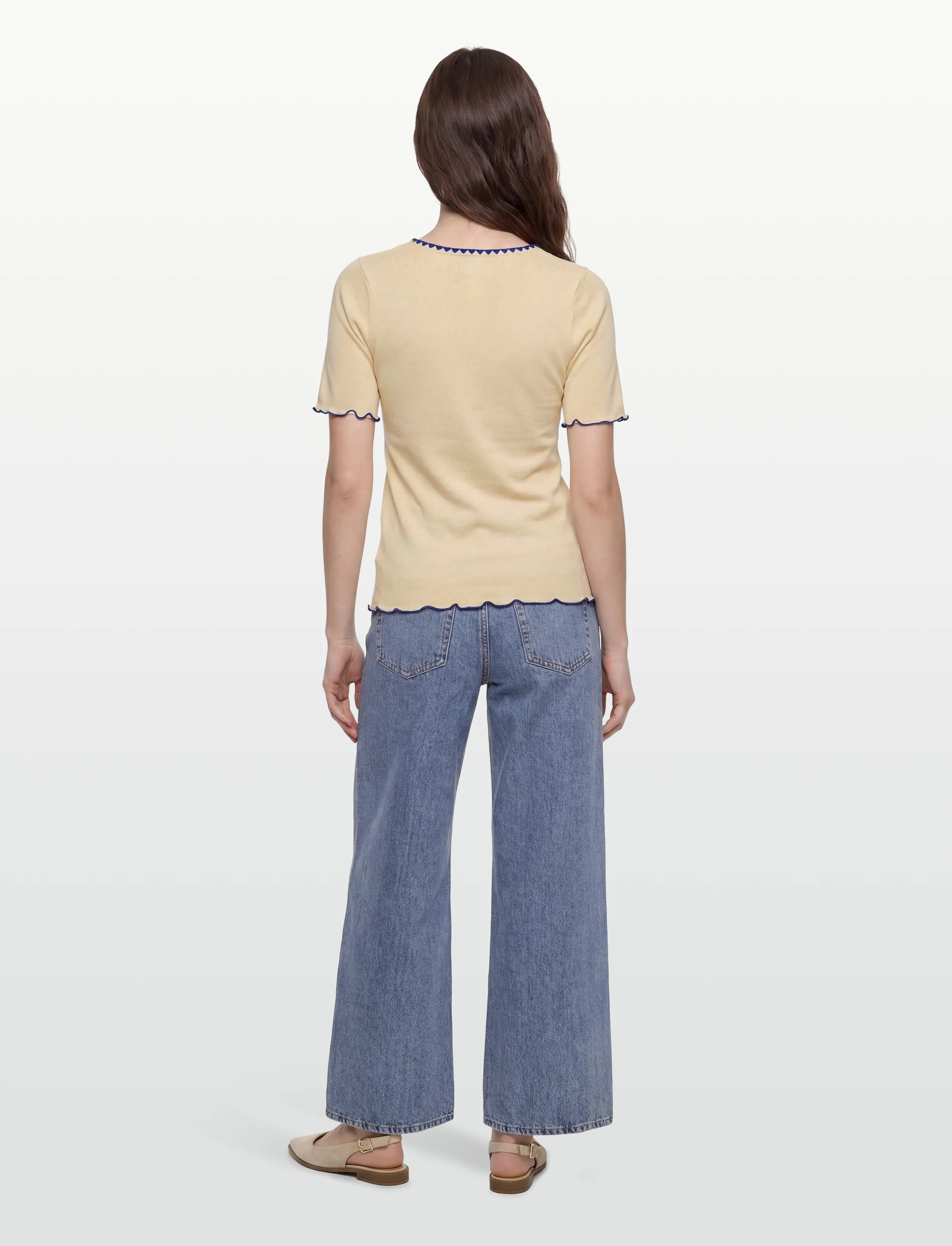Helmstedt - Trine Short Sleeve - t-shirts & tops - ivory - 4