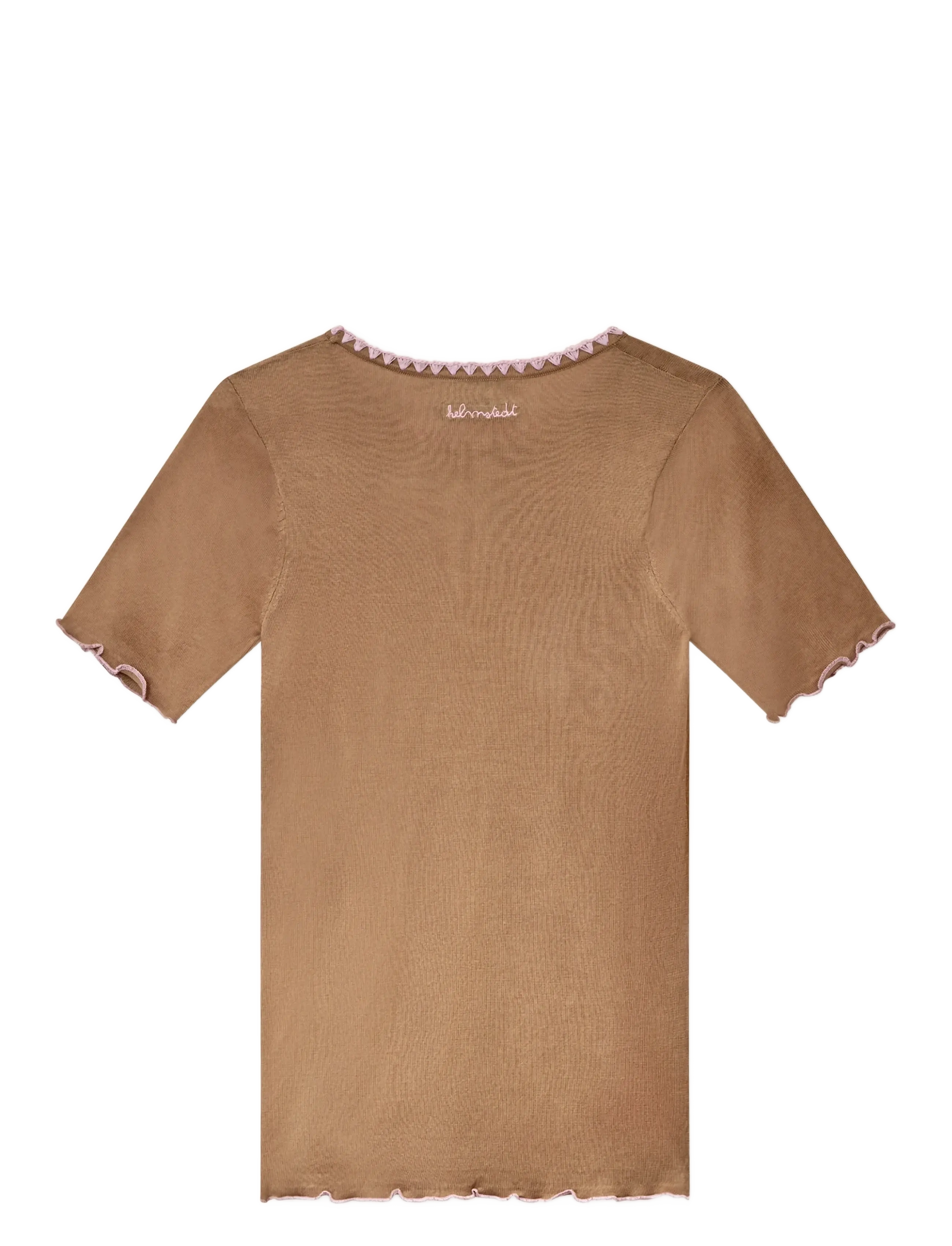 Helmstedt - Trine Short Sleeve - t-shirts & tops - nougat creme - 2