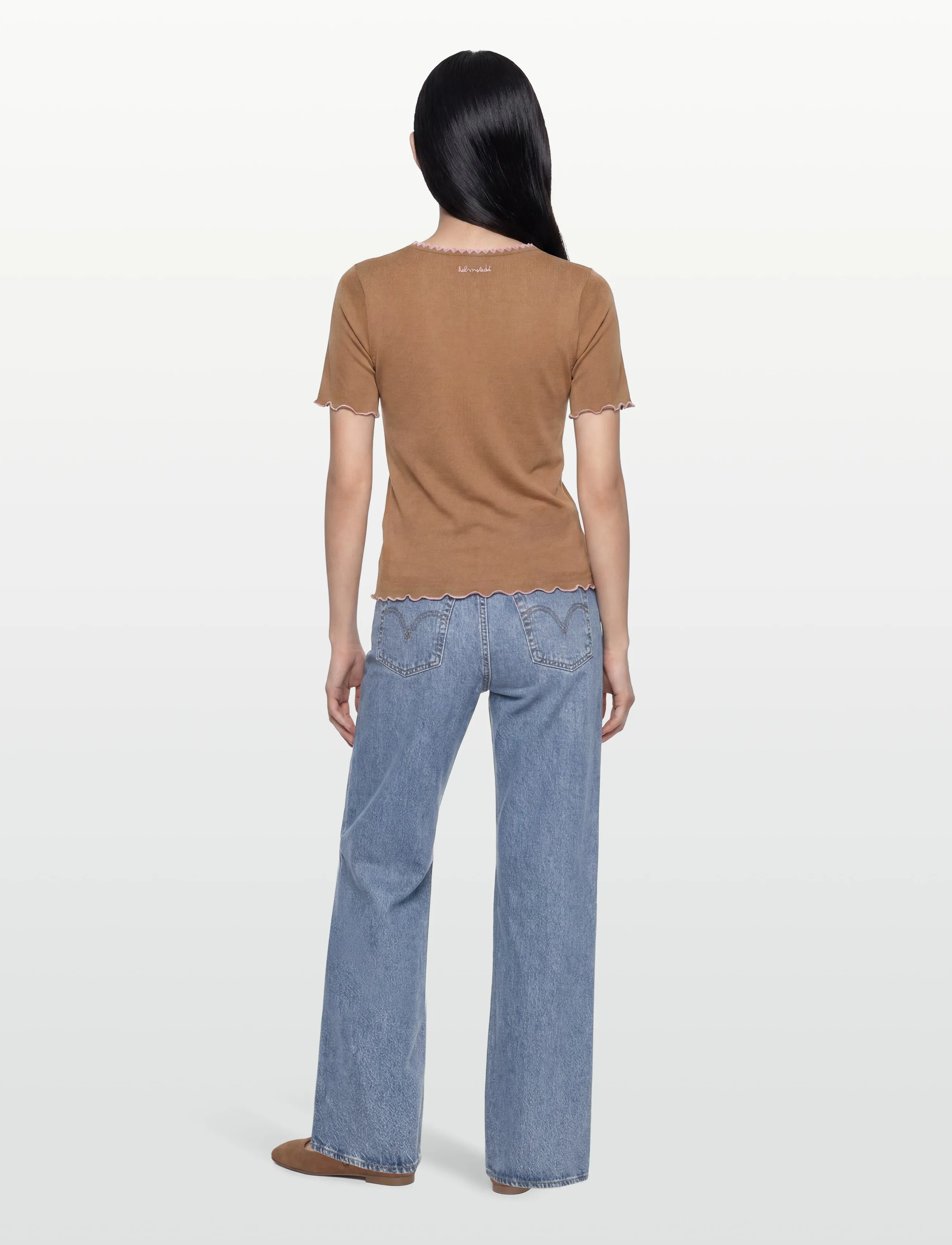 Helmstedt - Trine Short Sleeve - t-shirts & tops - nougat creme - 4
