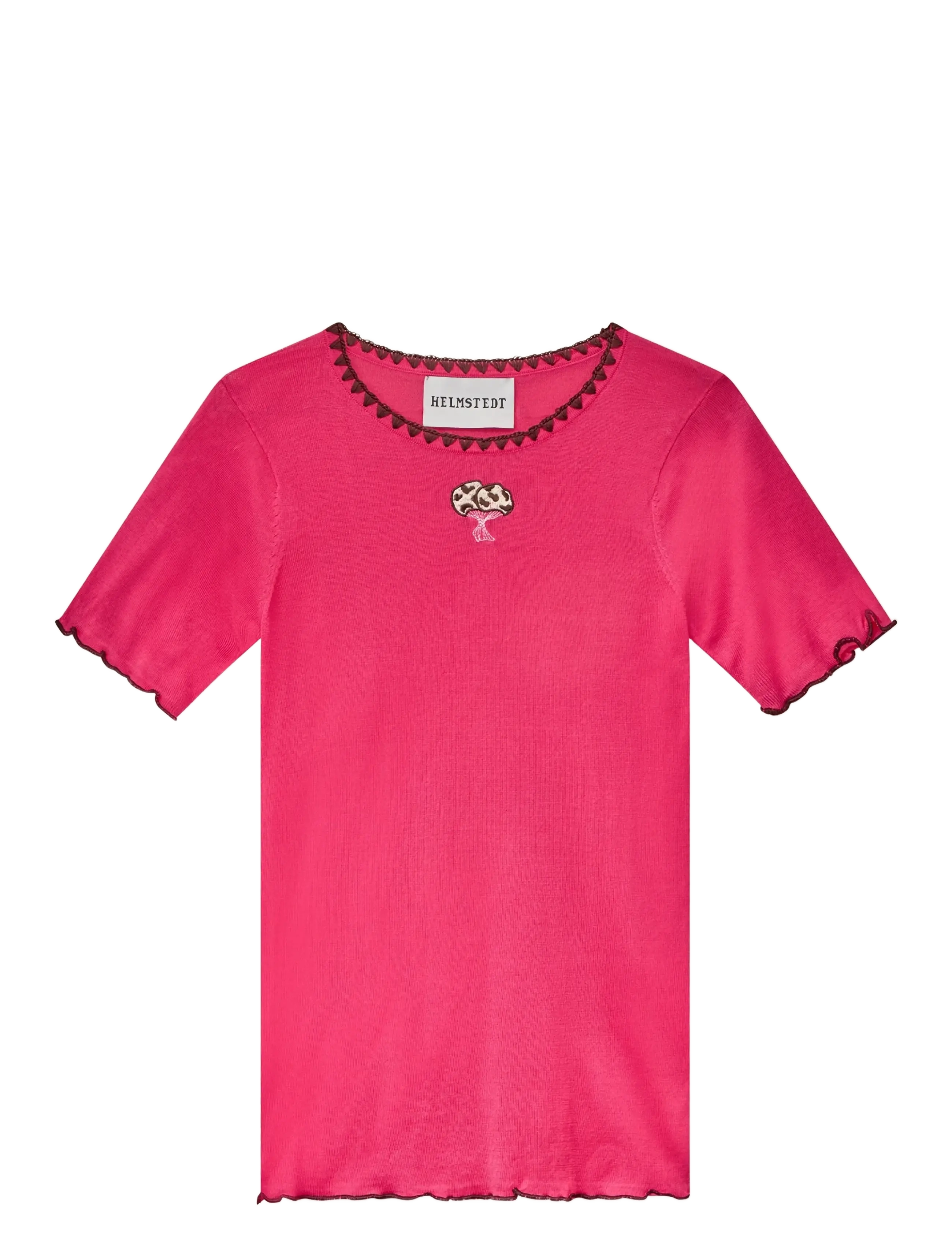 Helmstedt Trine Short Sleeve - T-shirts & Toppar - STRAWBERRY PINK / pink/rose