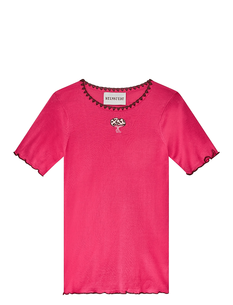 Helmstedt - Trine Short Sleeve - t-shirts & tops - strawberry pink - 1