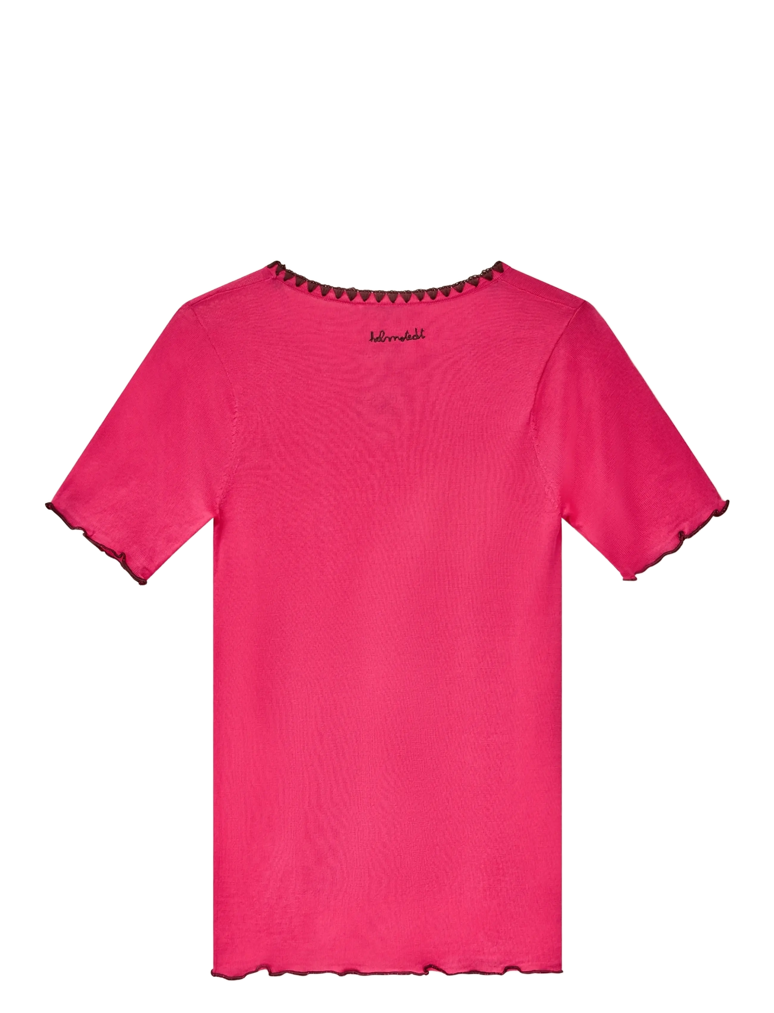 Helmstedt - Trine Short Sleeve - t-shirts & tops - strawberry pink - 2
