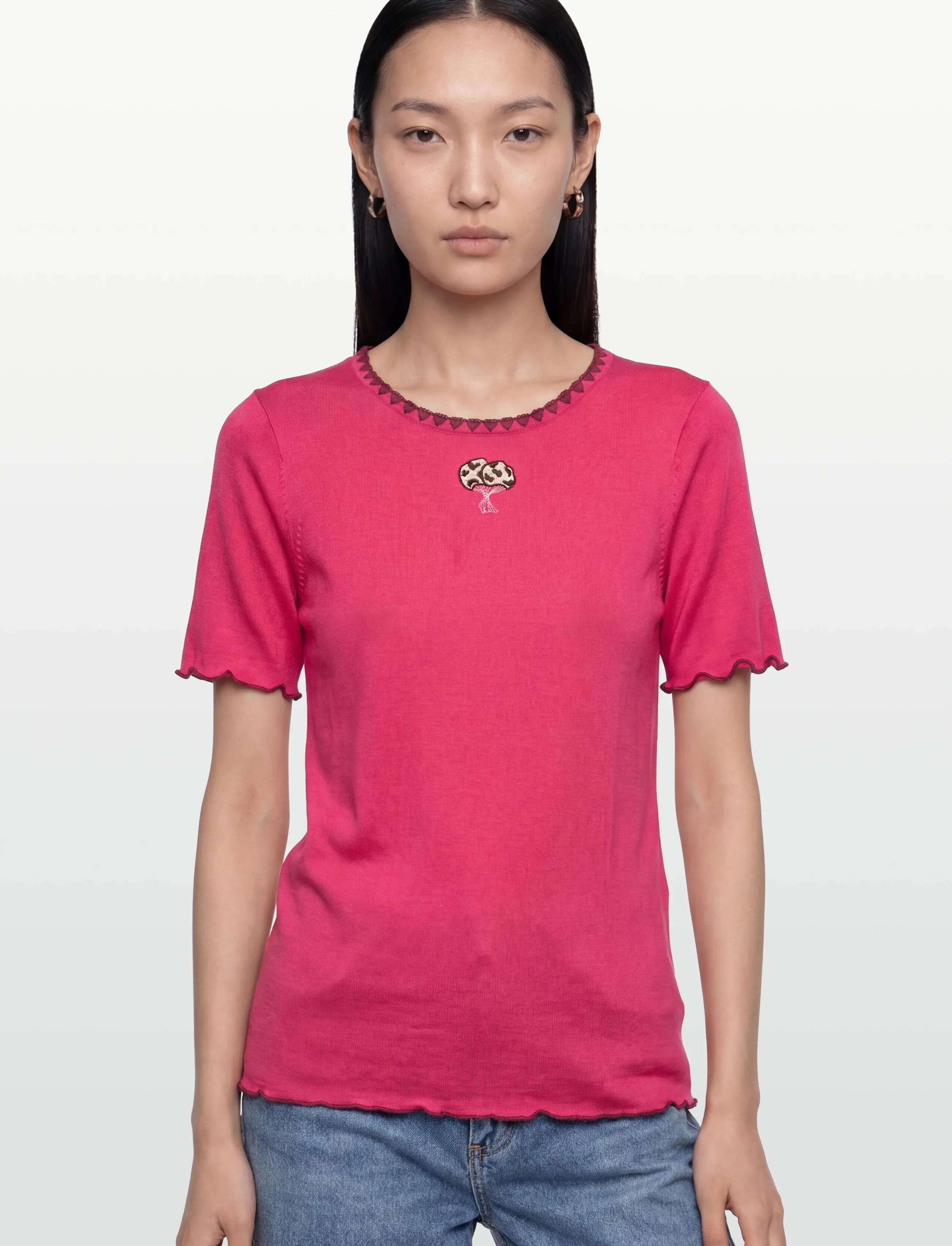 Helmstedt - Trine Short Sleeve - t-shirts & tops - strawberry pink - 3
