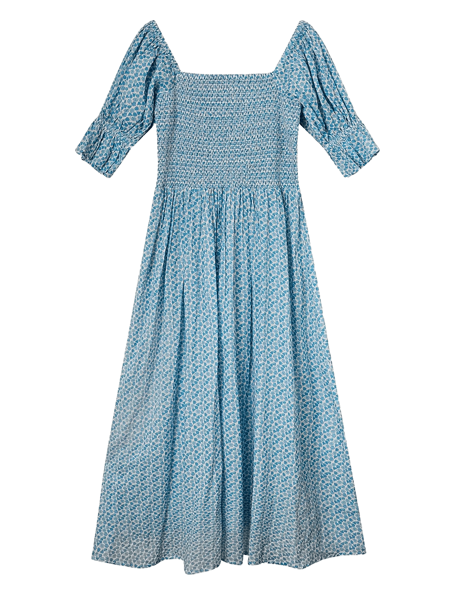 Helmstedt - Karoline Dress - maxikjoler - blue alien print - 1
