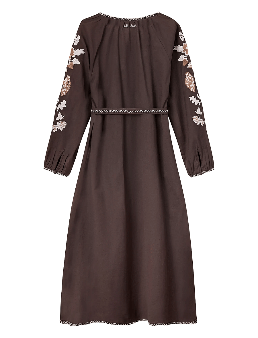 Helmstedt - Monica Dress - maxikjoler - brown - 2