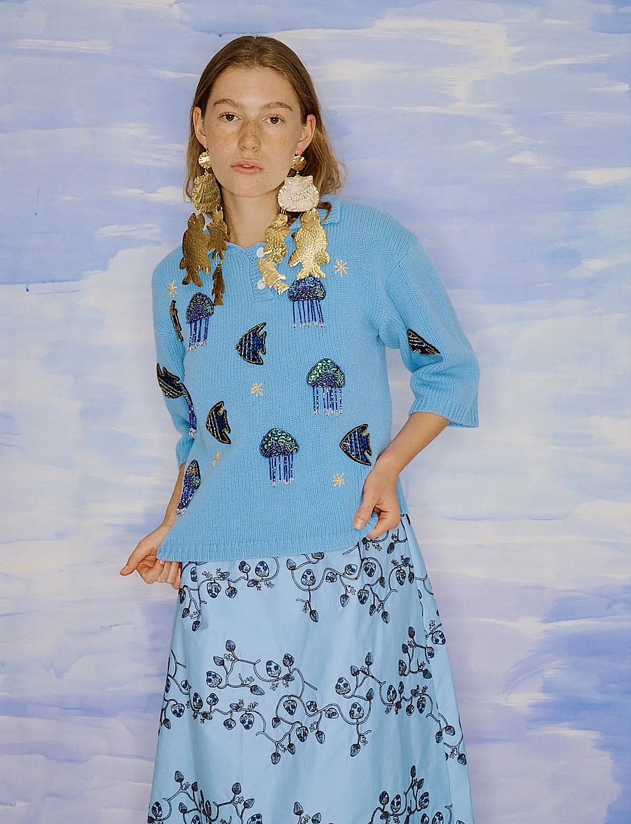 Helmstedt - Celia Knit - pullover - blue - 0