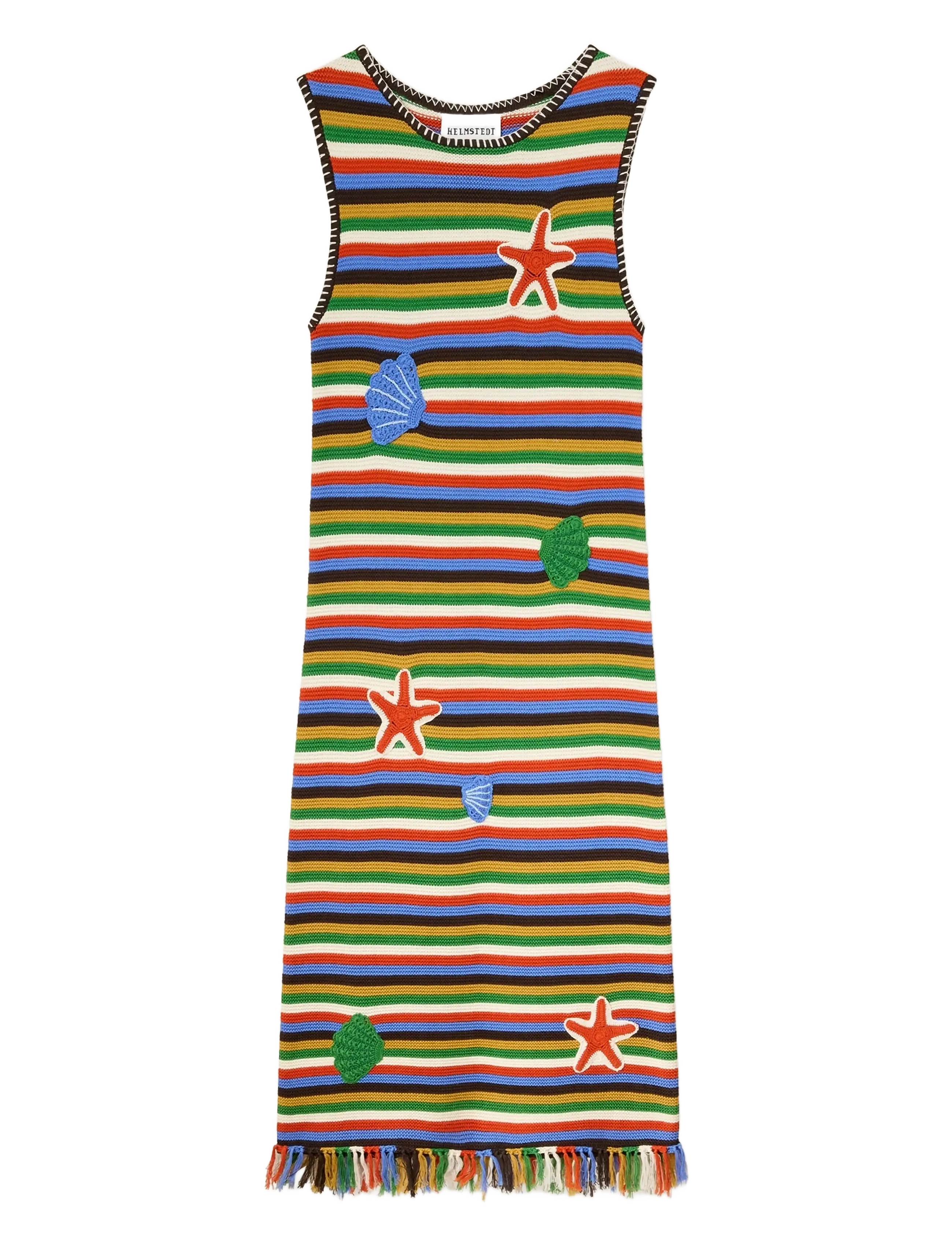 Helmstedt Rita Dress - Stickade klänningar - SEA STRIPES / multi