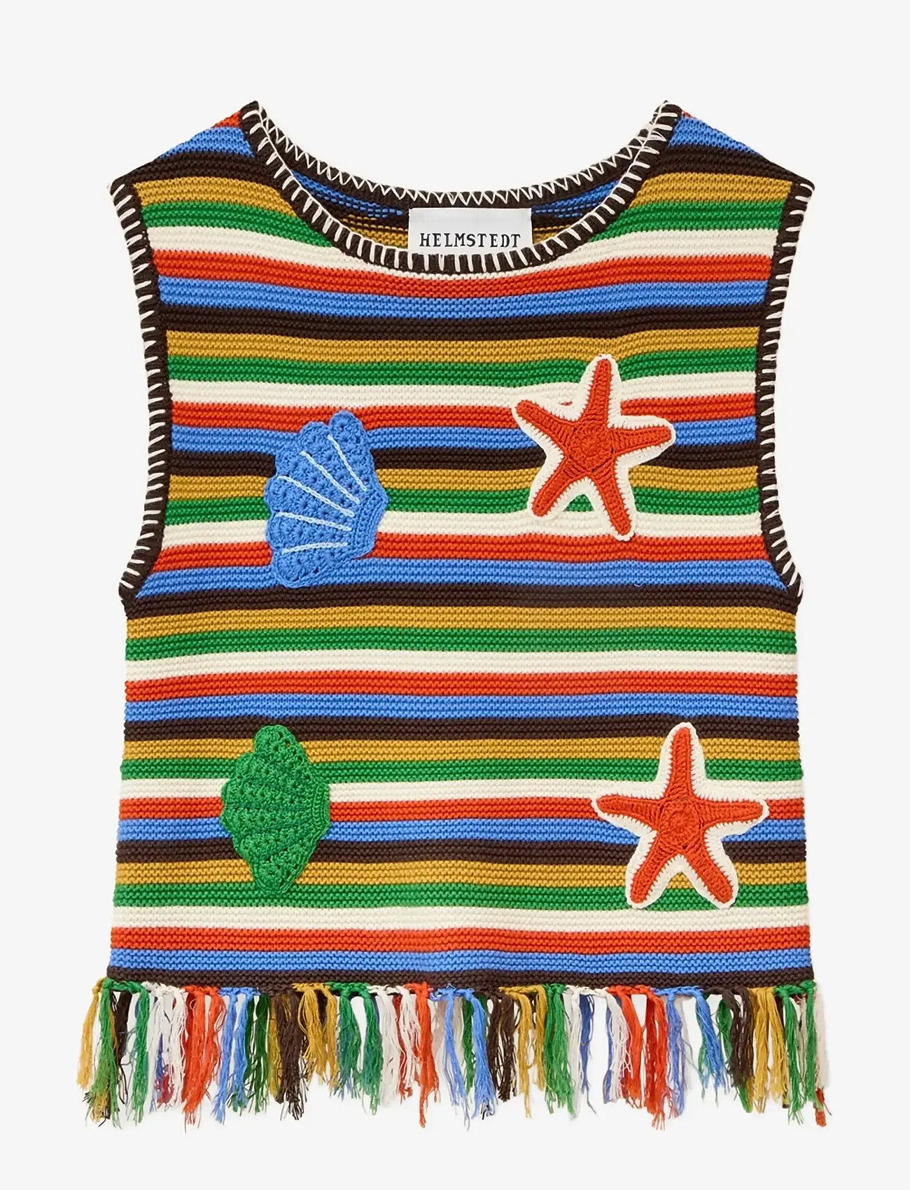 Helmstedt - Stella Vest - linnen - sea stripes - 1