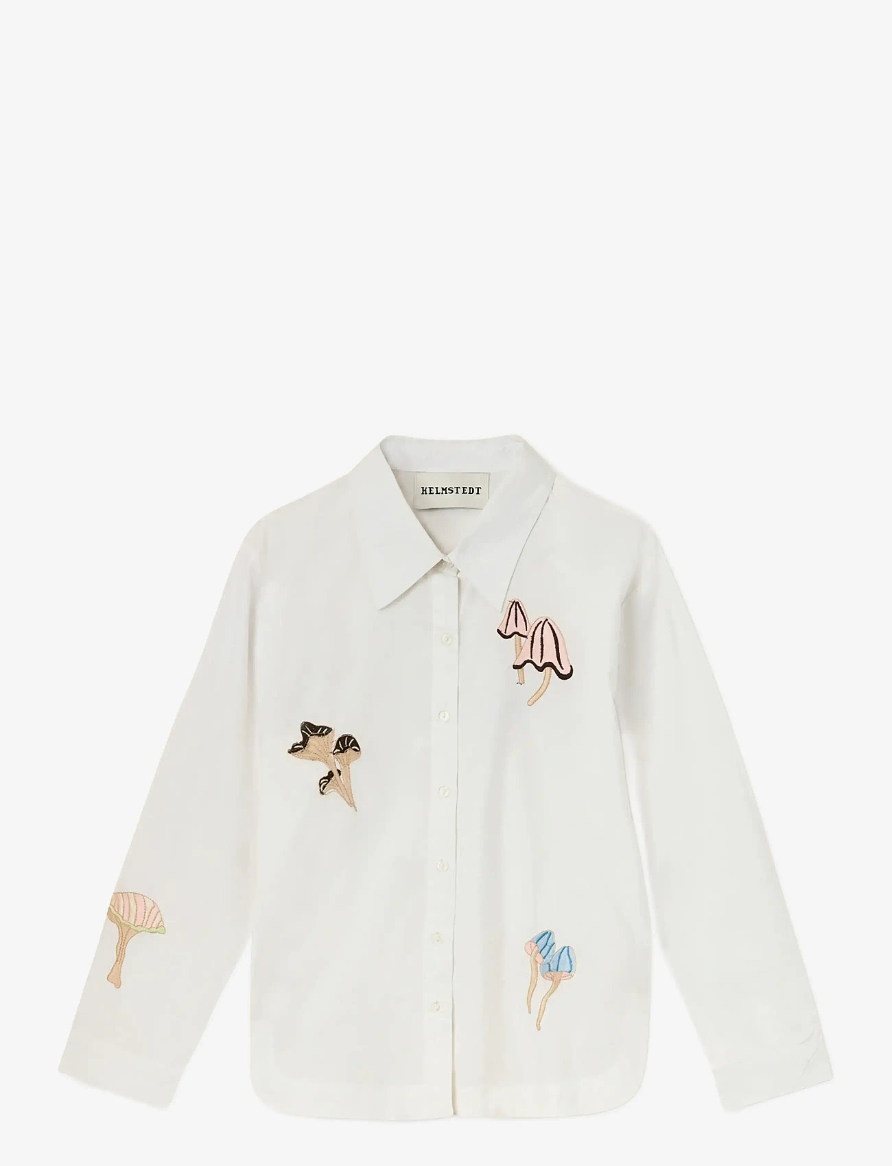 Helmstedt - Karla Shirt - denim shirts - mushroom embroidery - 1