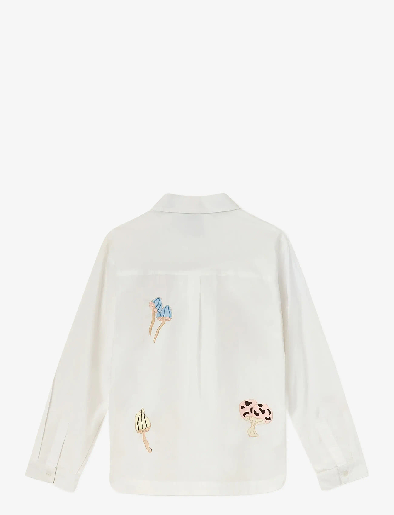 Helmstedt - Karla Shirt - denim shirts - mushroom embroidery - 2