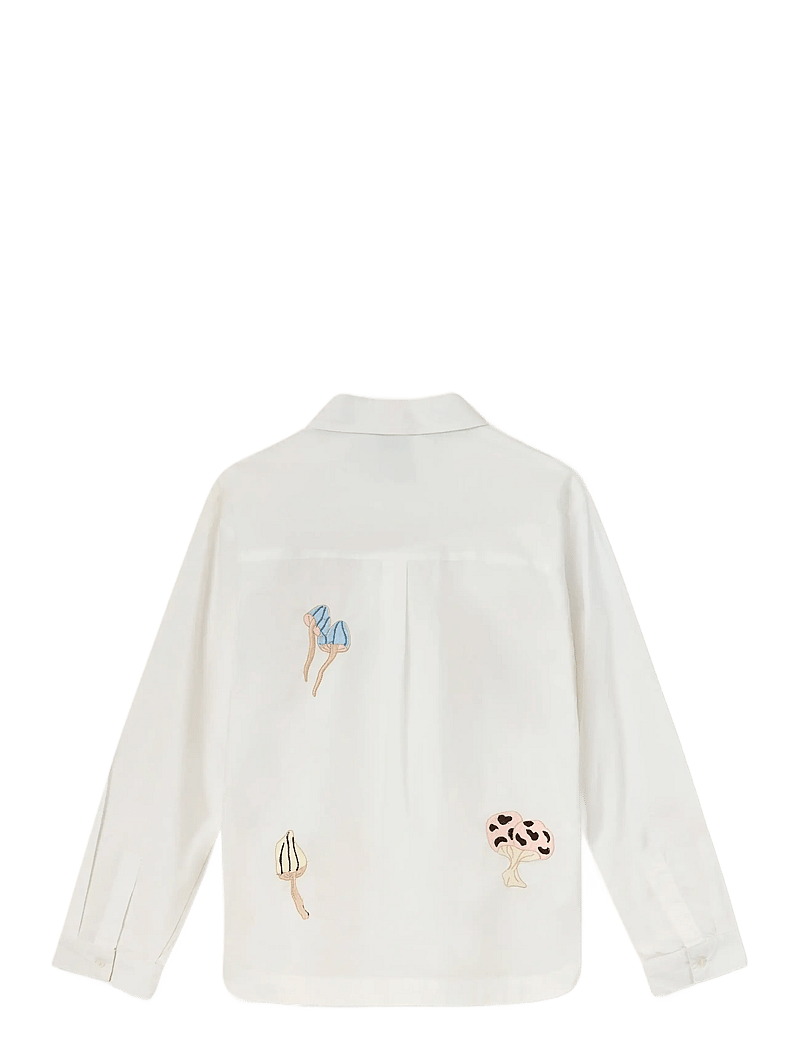 Helmstedt - Karla Shirt - denim shirts - mushroom embroidery - 2