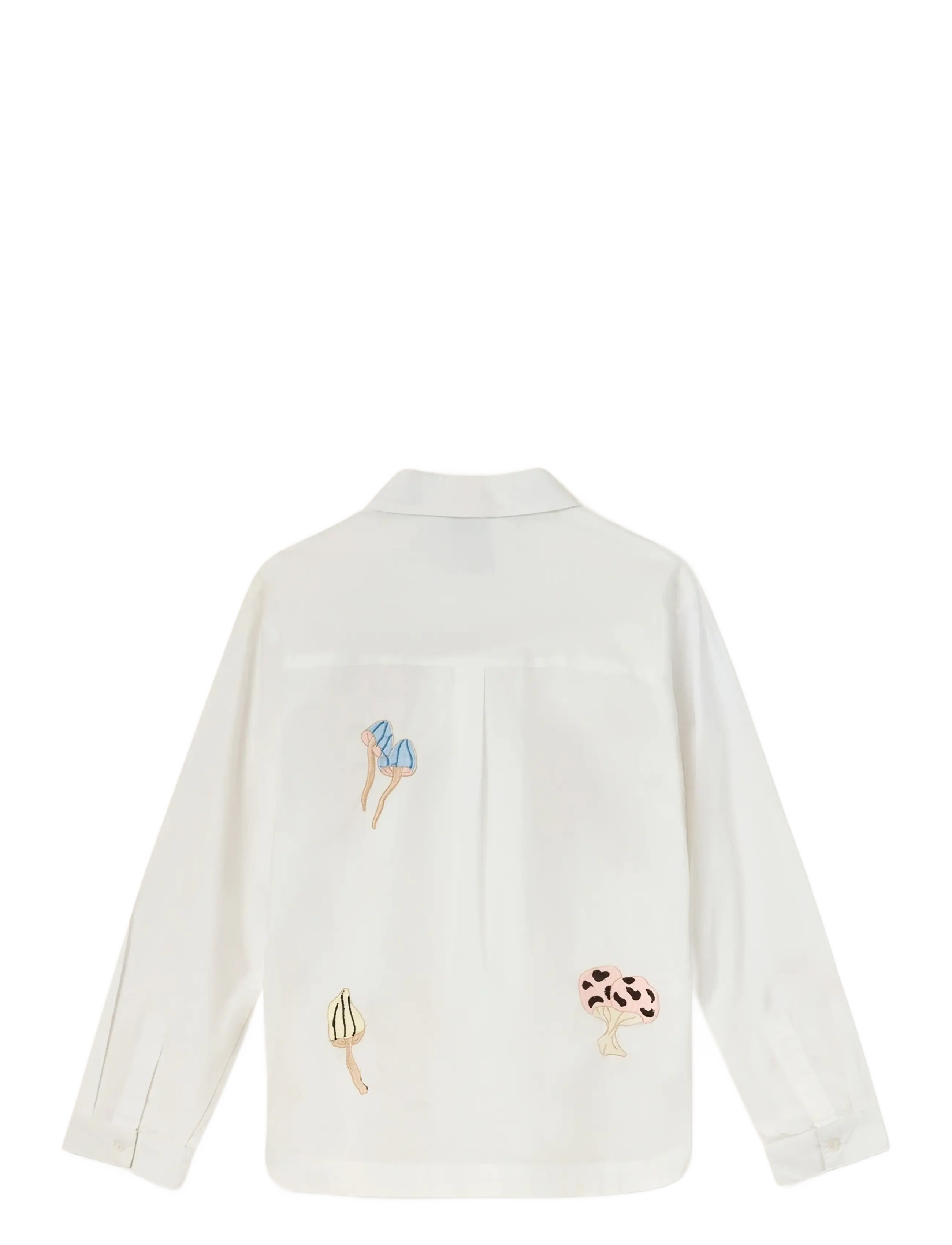 Helmstedt - Karla Shirt - long-sleeved shirts - mushroom embroidery - 2