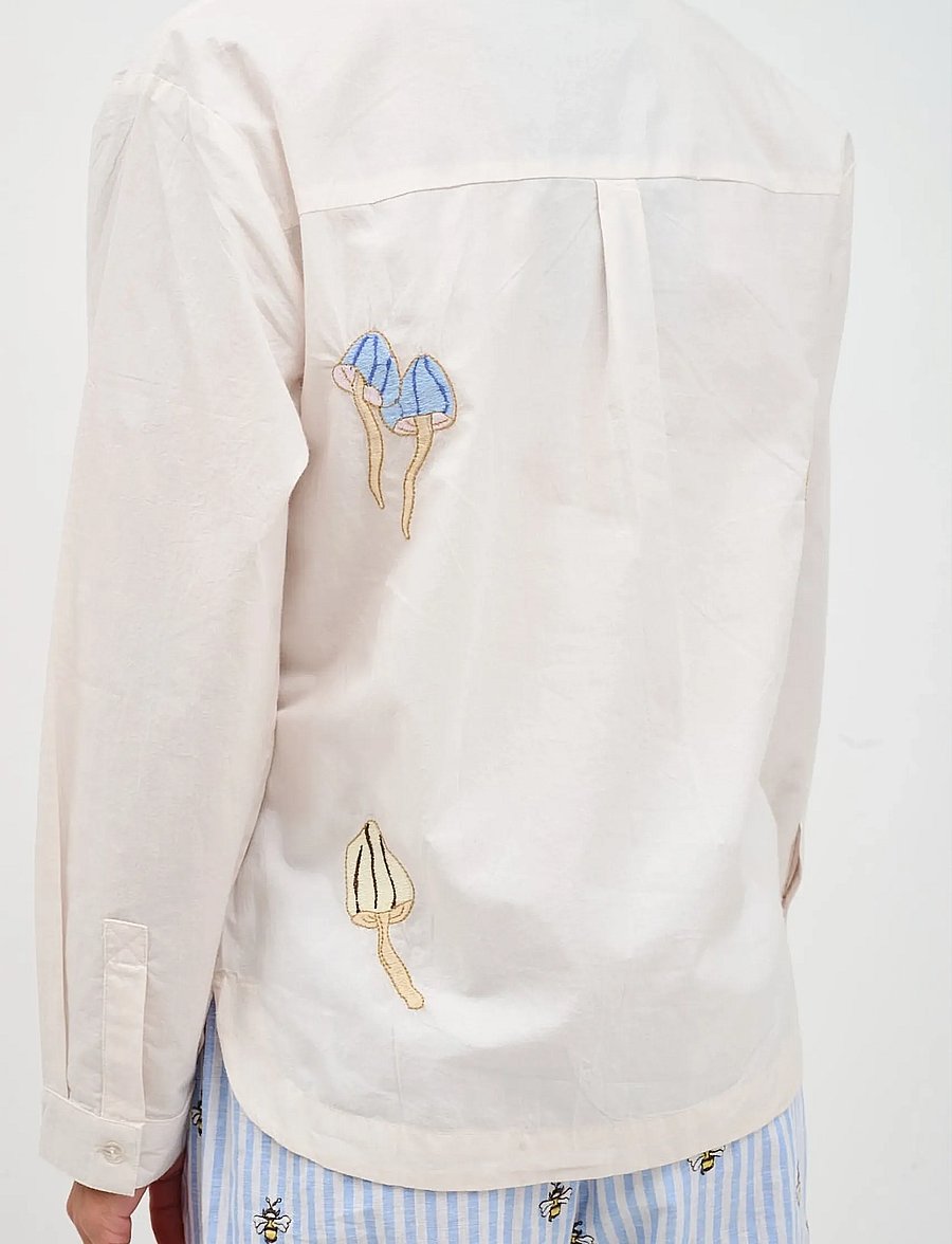 Helmstedt - Karla Shirt - teksasärgid - mushroom embroidery - 3